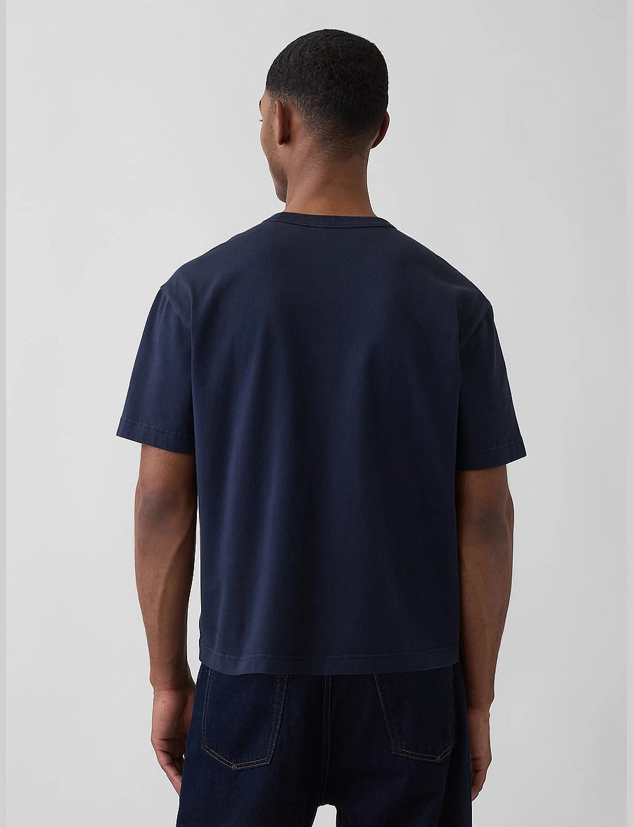 GAP - Adult Heavyweight Crop T-Shirt from the GAP collection - new classic navy 2 - 3