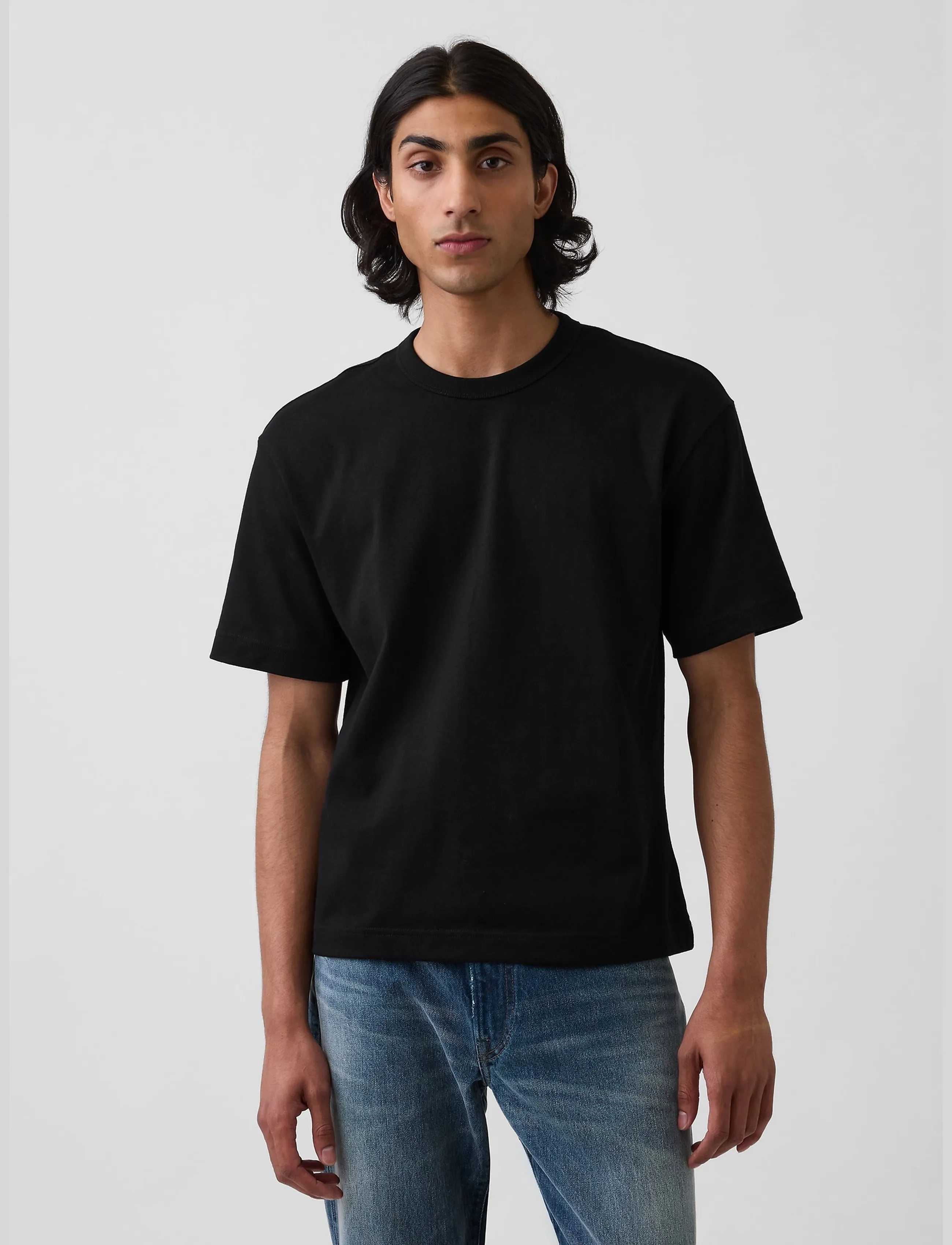 GAP Adult Heavyweight Crop T-Shirt from the GAP collection - T-shirts - TRUE BLACK V2 / black