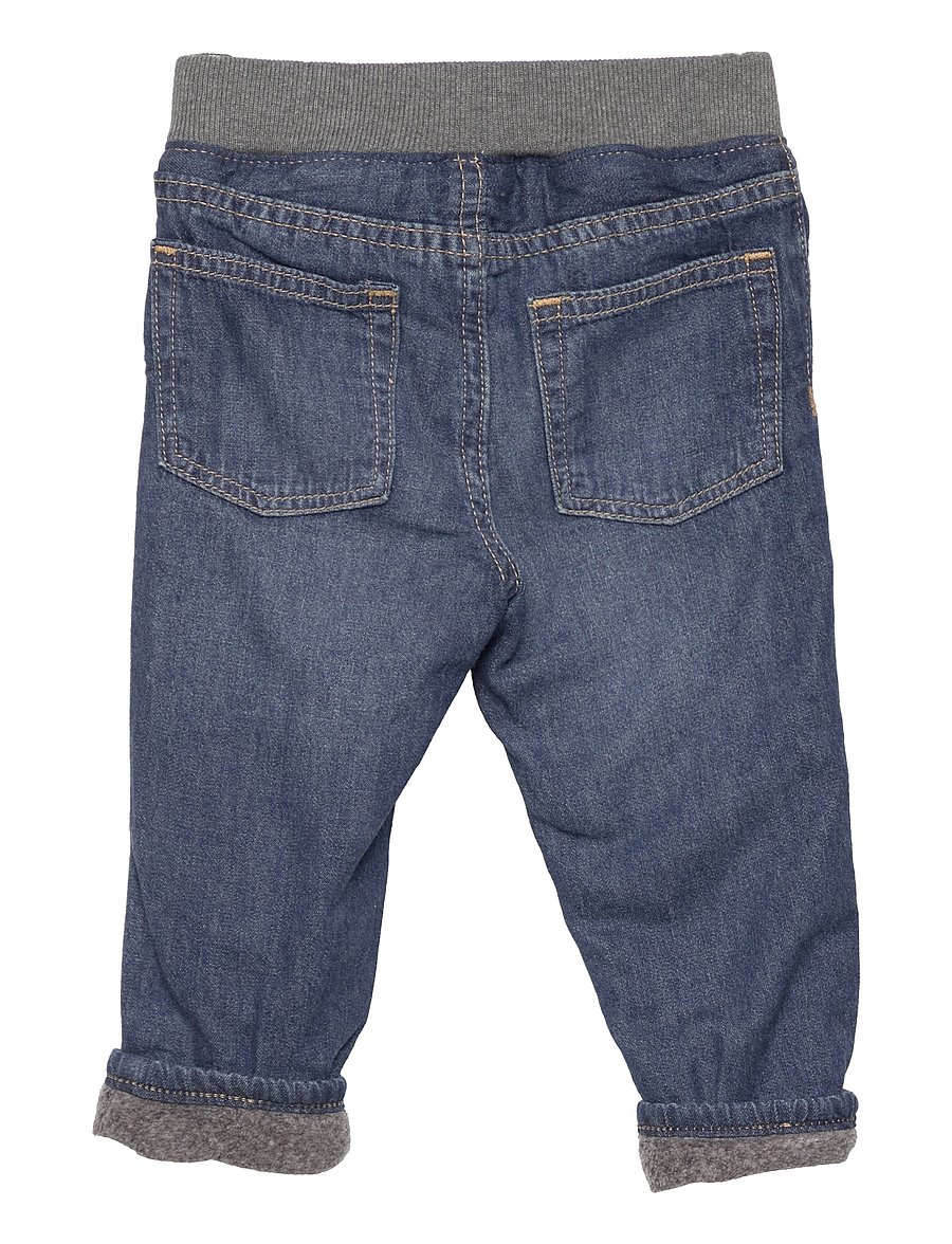 GAP - Baby Lined Pull-On Jeans - medium wash - 1