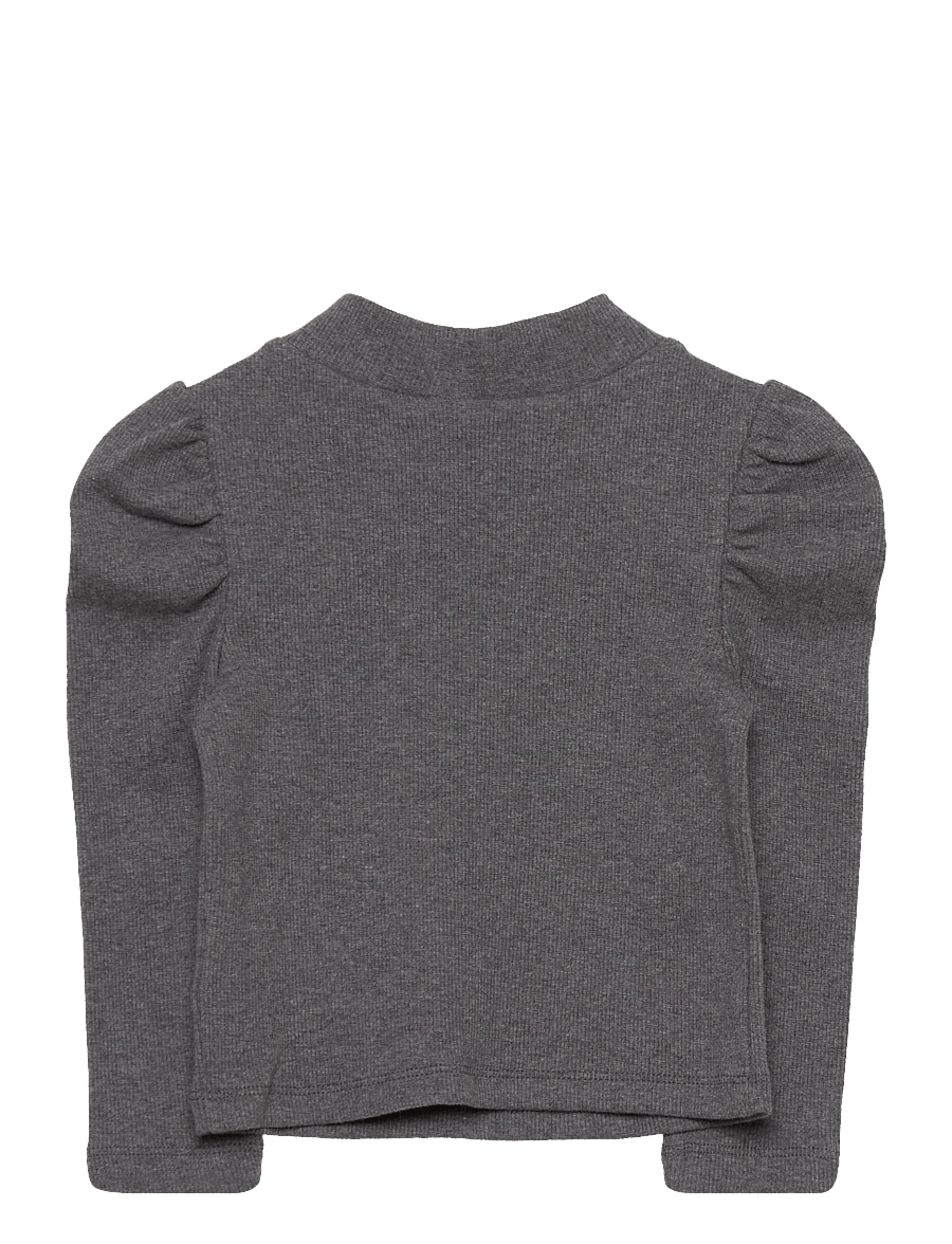 GAP - Toddler Puff Sleeve Turtleneck Top - heather grey b50 - 1
