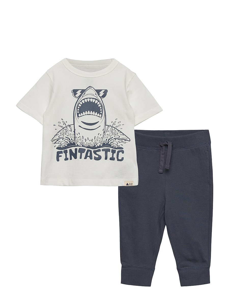 GAP - Toddler 100% Organic Cotton Mix and Match Graphic 3-Piece - blue electra - 2