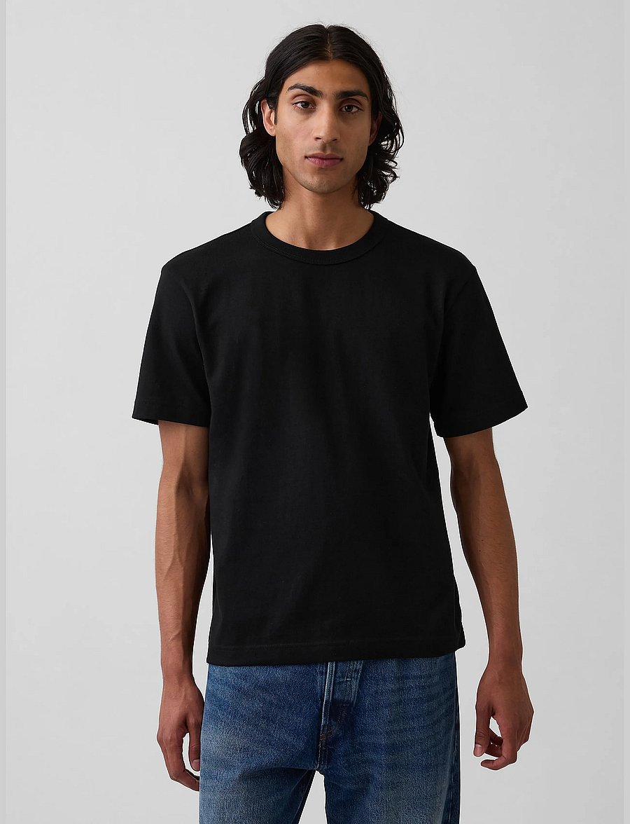 GAP - Adult Heavyweight Relaxed T-Shirt from the GAP collection - short-sleeved t-shirts - moonless night - 0