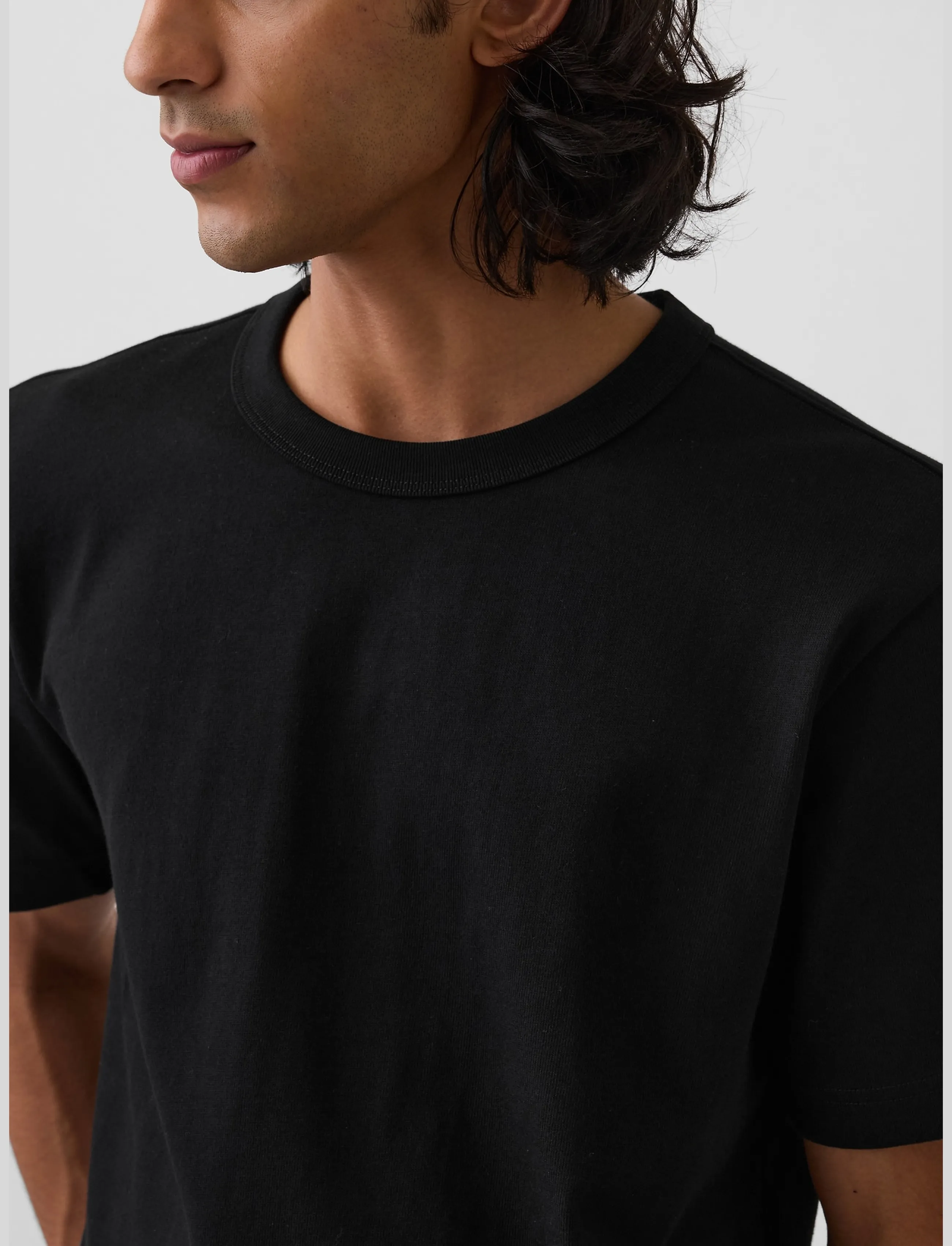 GAP - Adult Heavyweight Relaxed T-Shirt from the GAP collection - short-sleeved t-shirts - moonless night - 4