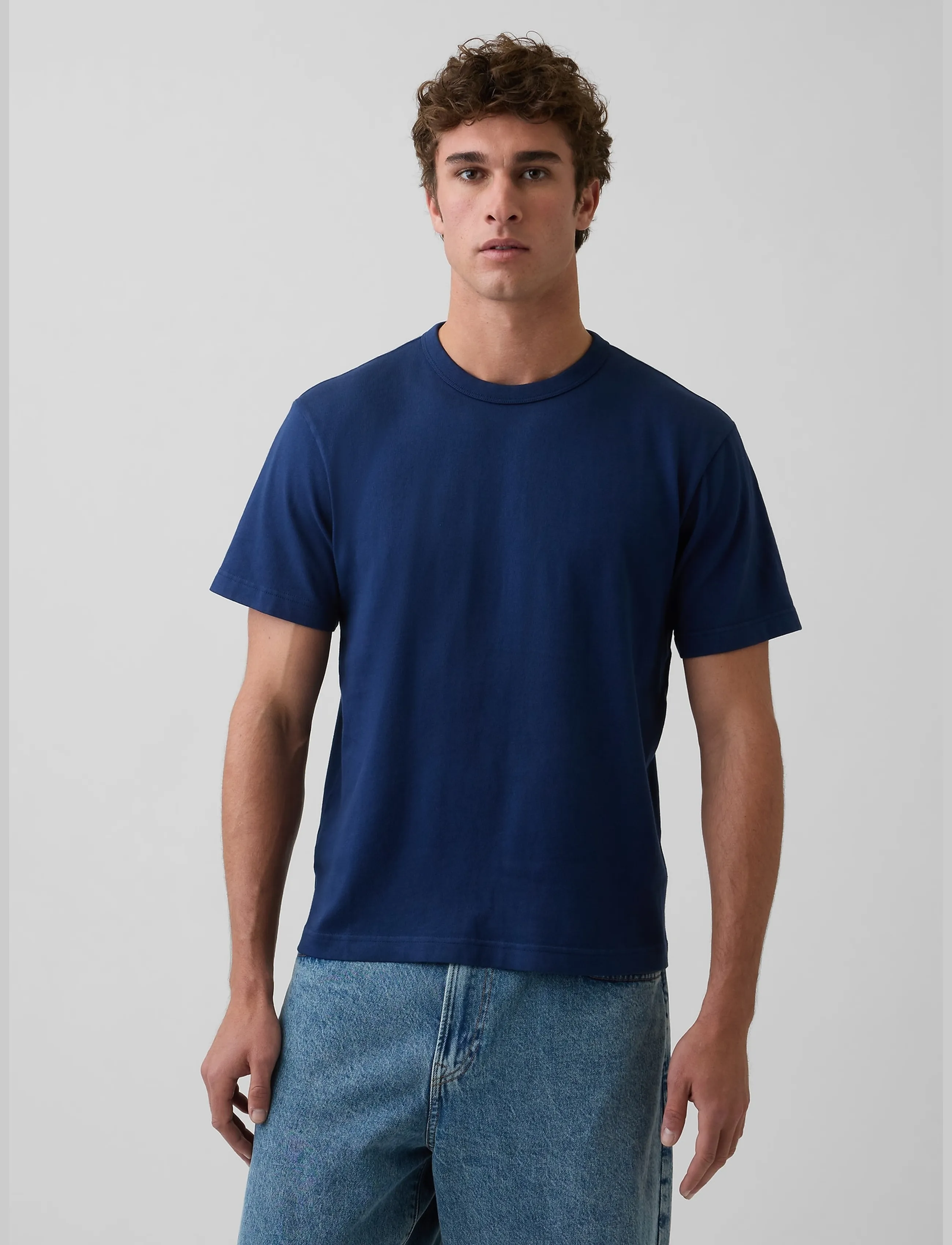 GAP Adult Heavyweight Relaxed T-Shirt from the GAP collection - T-särgid - NAVY UNIFORM / navy