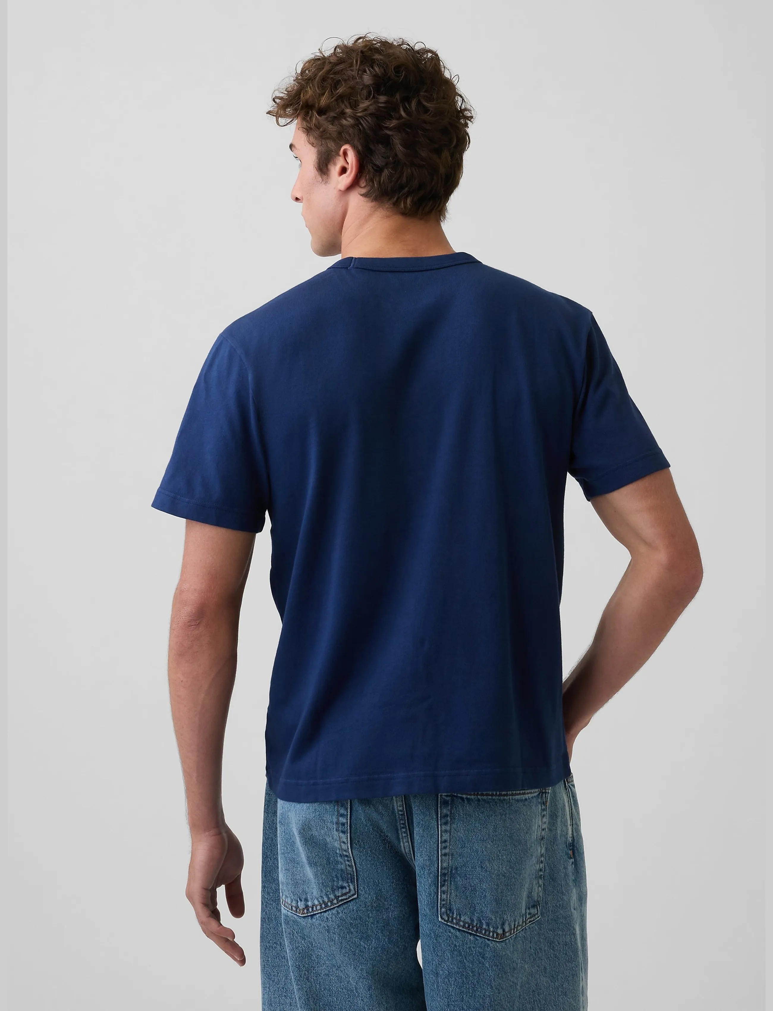 GAP - Adult Heavyweight Relaxed T-Shirt from the GAP collection - lühikeste varrukatega t-särgid - navy uniform - 3