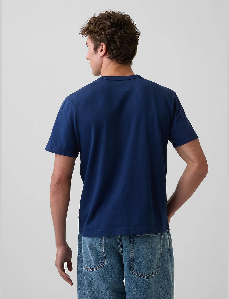 GAP - Adult Heavyweight Relaxed T-Shirt from the GAP collection - lühikeste varrukatega t-särgid - navy uniform - 3