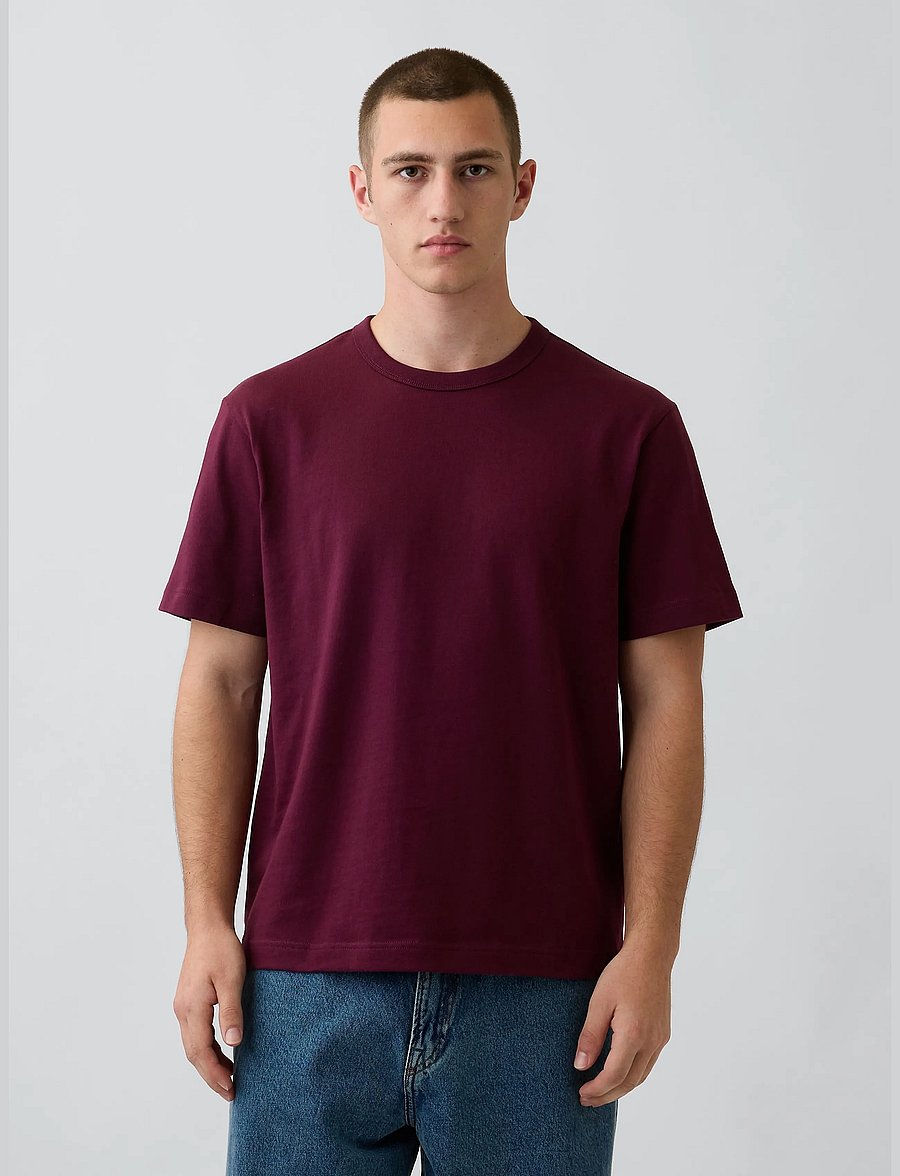 GAP - Adult Heavyweight Relaxed T-Shirt from the GAP collection - lühikeste varrukatega t-särgid - tuscan red v3 - 0