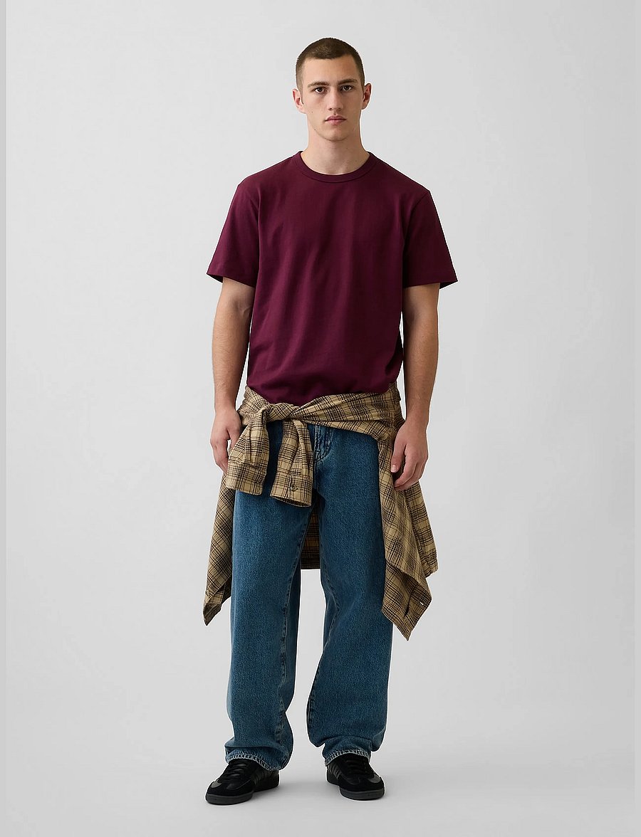 GAP - Adult Heavyweight Relaxed T-Shirt from the GAP collection - lühikeste varrukatega t-särgid - tuscan red v3 - 2