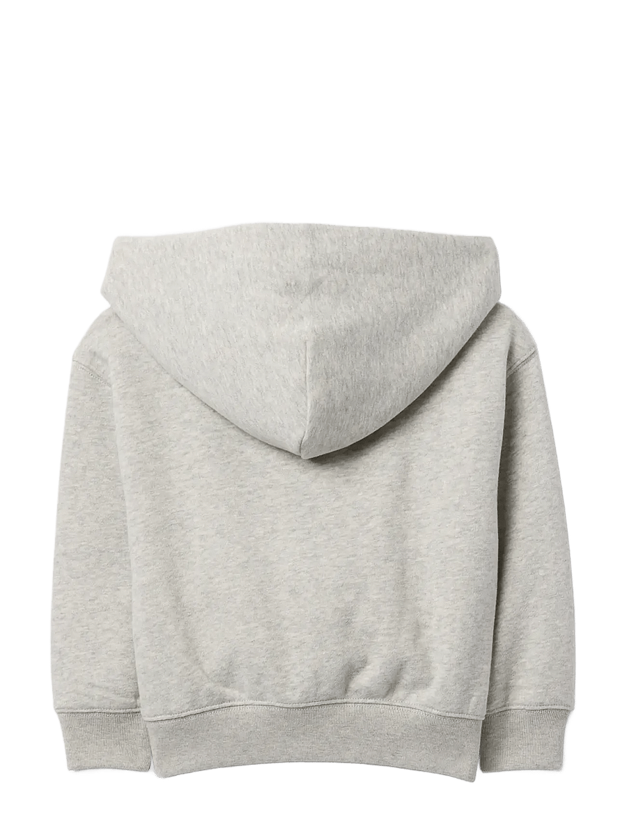GAP - Baby & Toddler VintageSoft Logo Zip Hoodie - light heather grey - 1