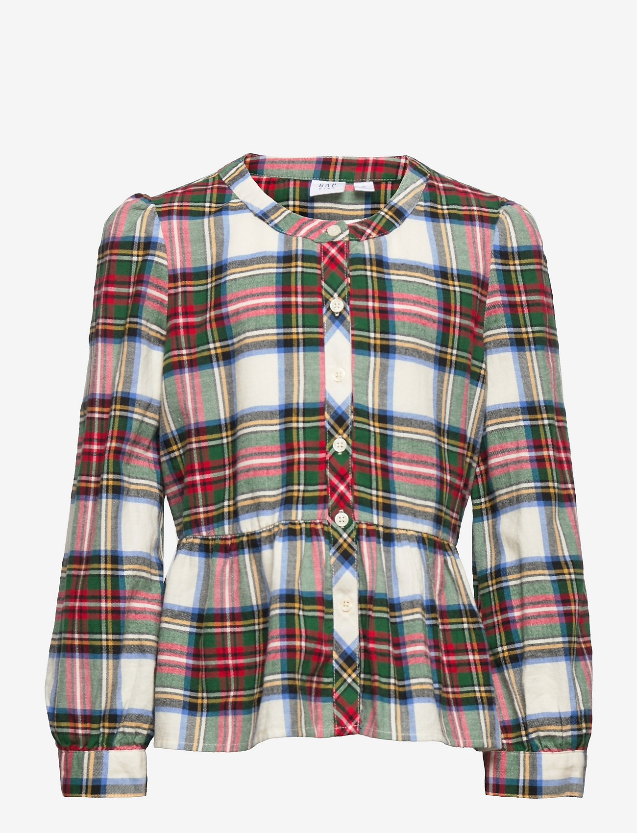 GAP - Kids Plaid Top - white red plaid - 0