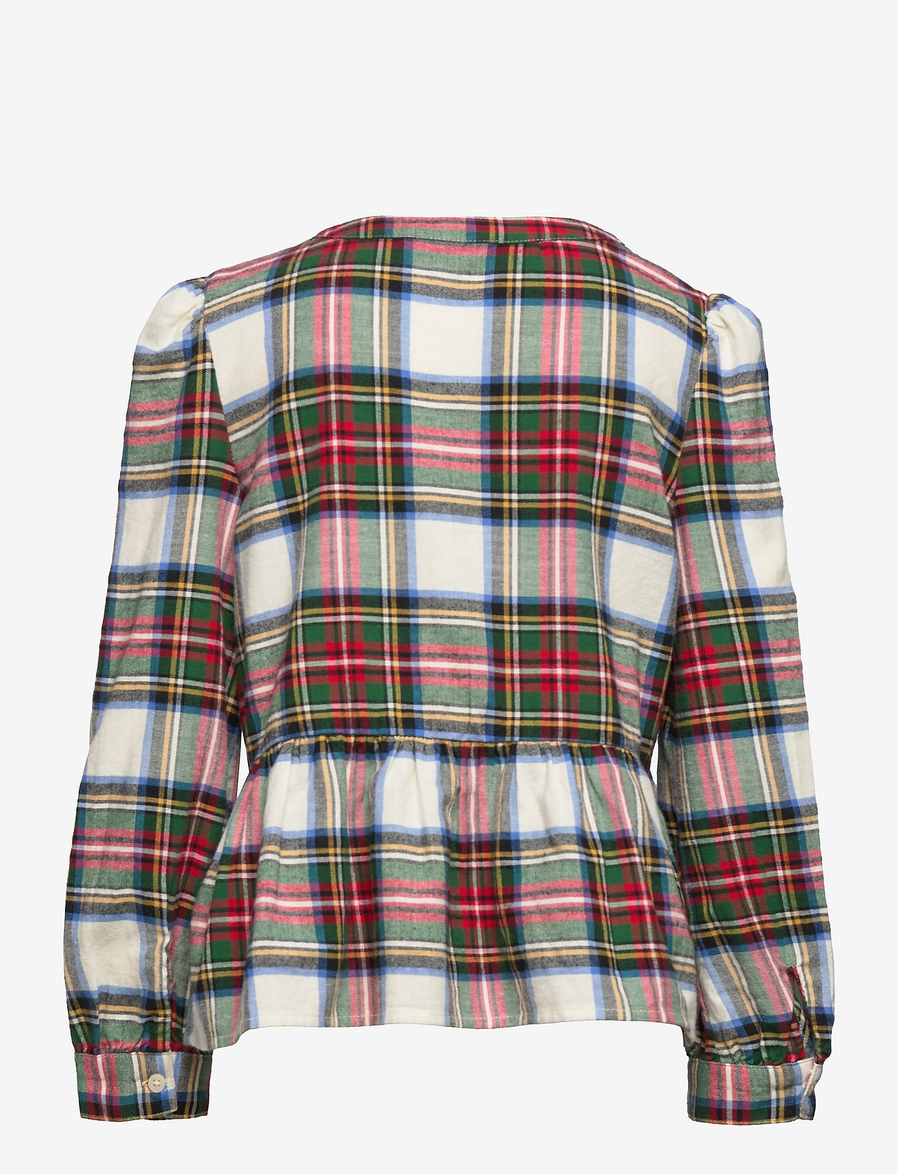 GAP - Kids Plaid Top - white red plaid - 1