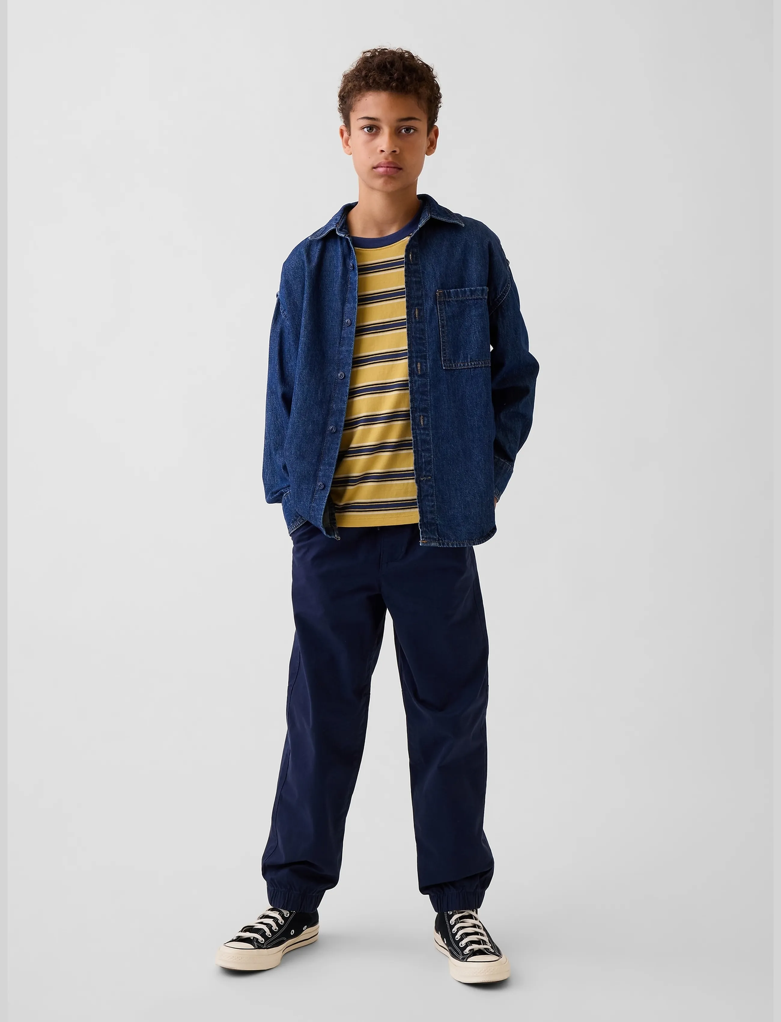 GAP - Kids Uniform Relaxed Joggers from the GAP collection - einkaufen nach alter von - tapestry navy - 4
