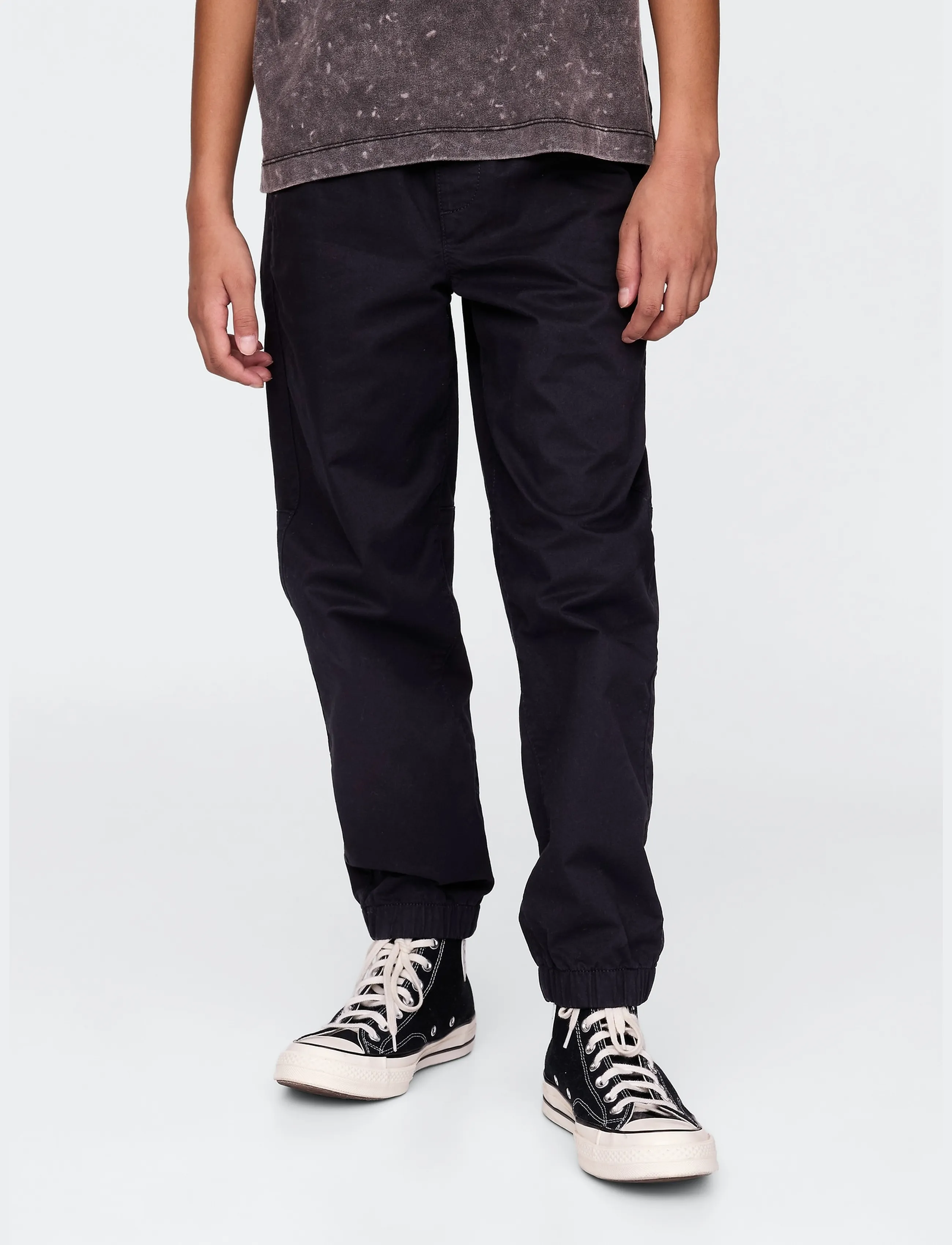 GAP - Kids Uniform Relaxed Joggers from the GAP collection - sweatpants - true black v2 - 2
