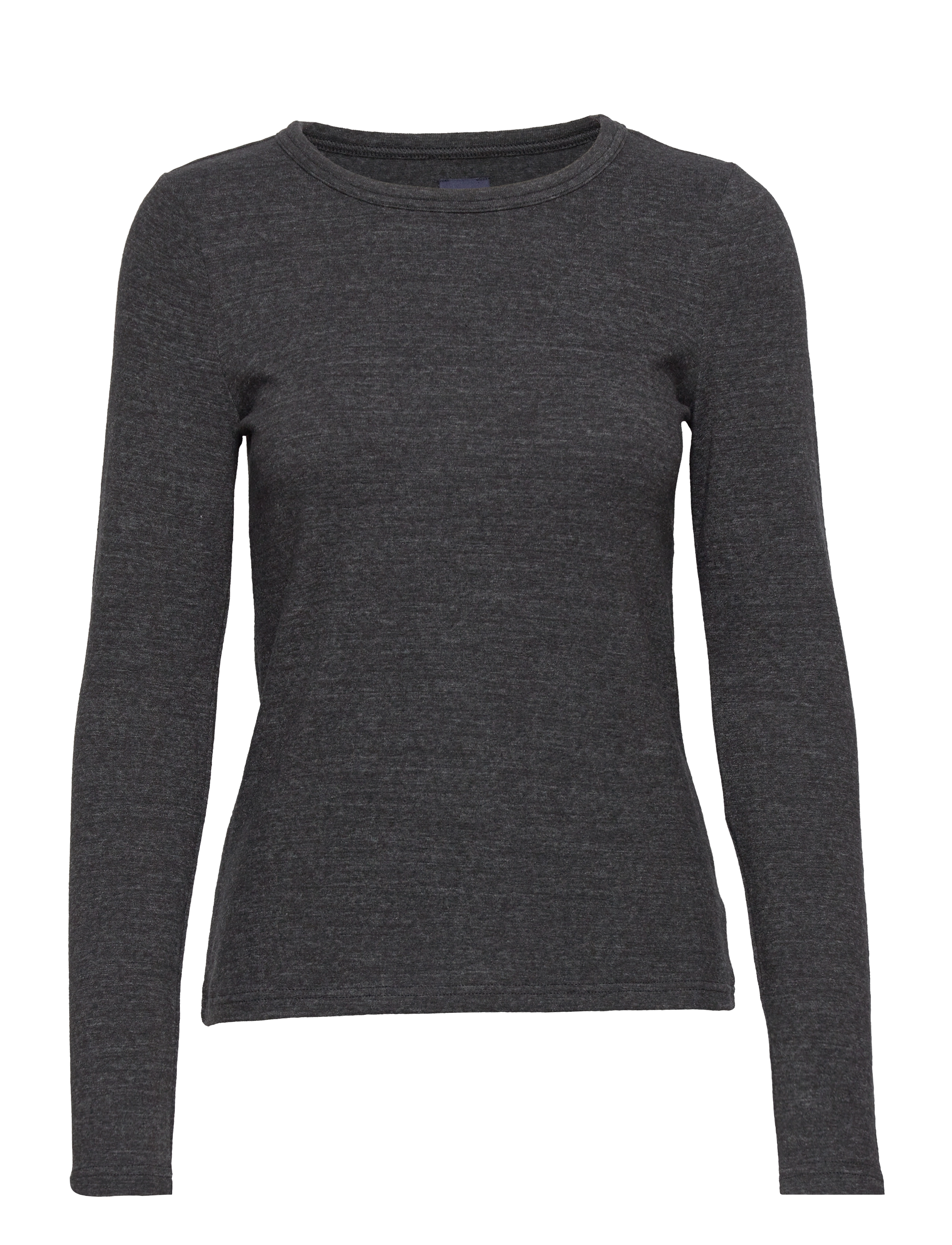 GAP - Jersey Knit Crewneck Long Sleeve T-Shirt - true black - 0