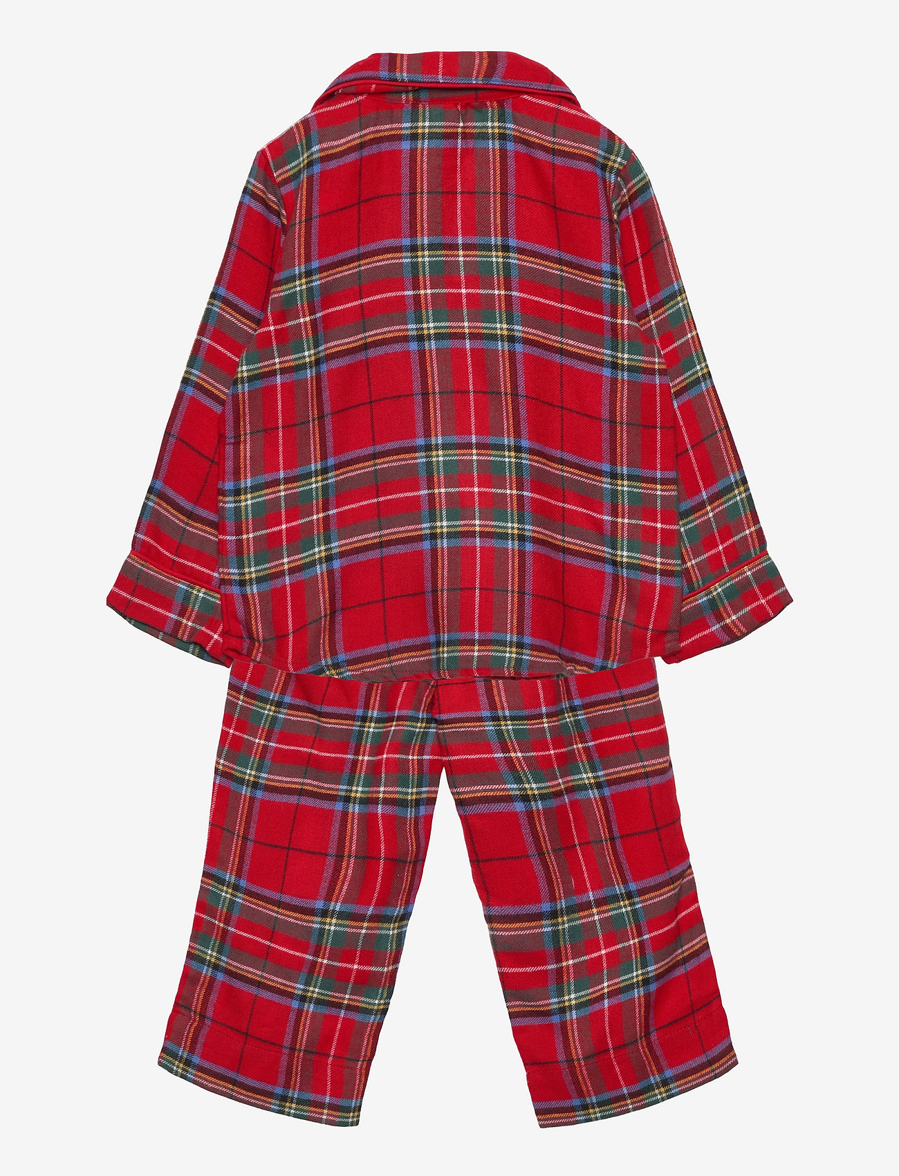 GAP - babyGap 100% Recycled Plaid Print PJ Set - red plaid - 1