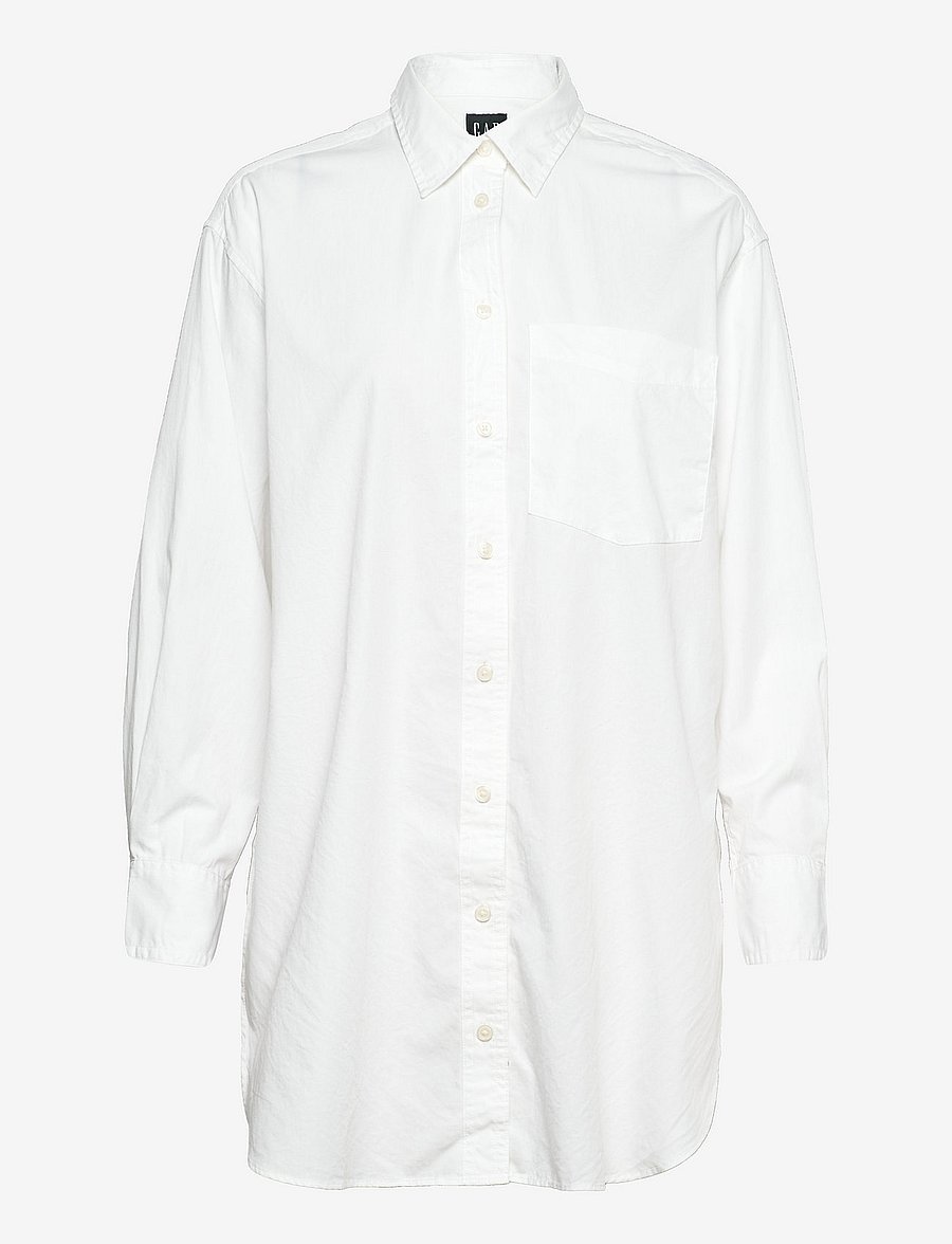 GAP - 100% Organic Cotton Weekend Tunic Shirt - optic white - 0