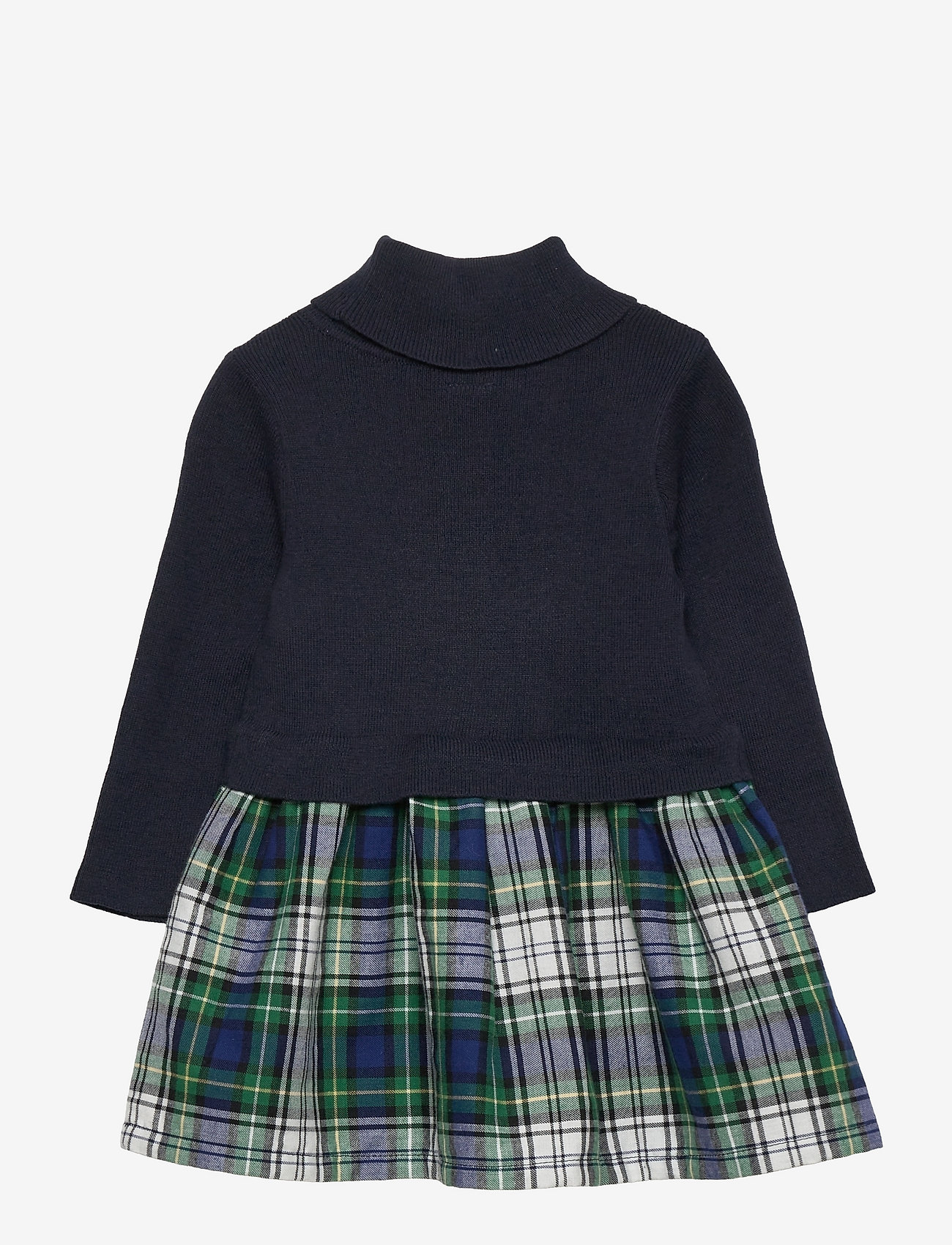 GAP - Toddler Turtleneck Sweater Mix-Media Dress - classic navy - 1
