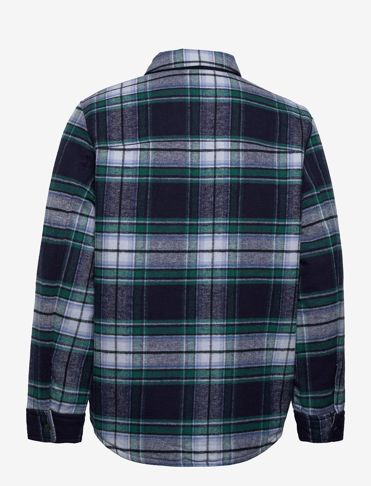 GAP - Plaid Quilted Shirt Jacket - navy plaid - 1