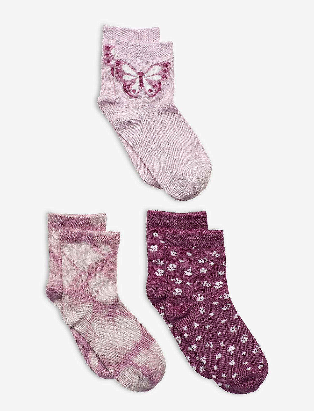 Kids Butterfly Socks (3-Pack) - MULTI