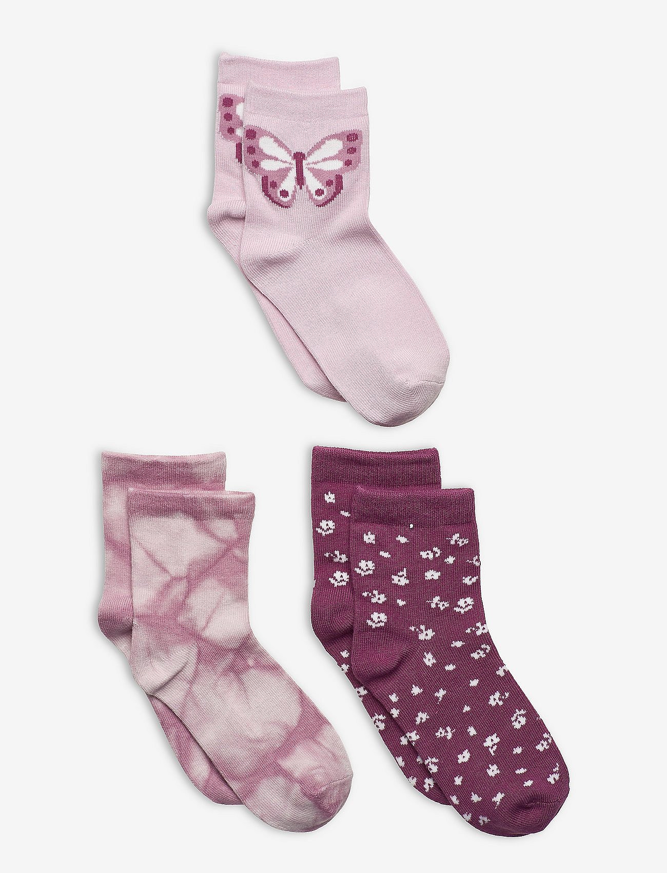 Kids Butterfly Socks (3-Pack) - MULTI