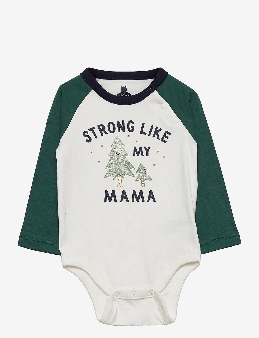 GAP - Baby 100% Organic Cotton Mix and Match Holiday Graphic - new off white - 0