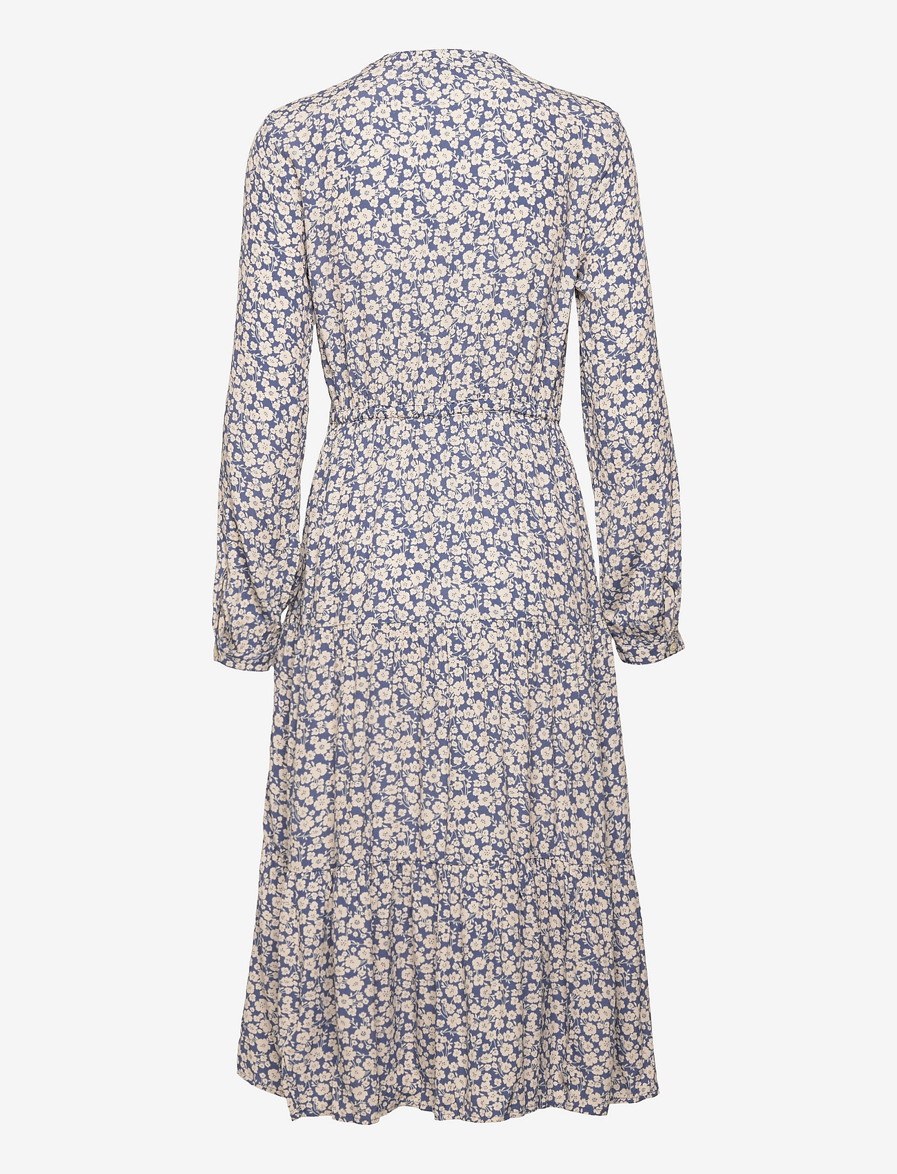 GAP - LENZING ECOVERO Tiered Midi Dress - blue floral - 1