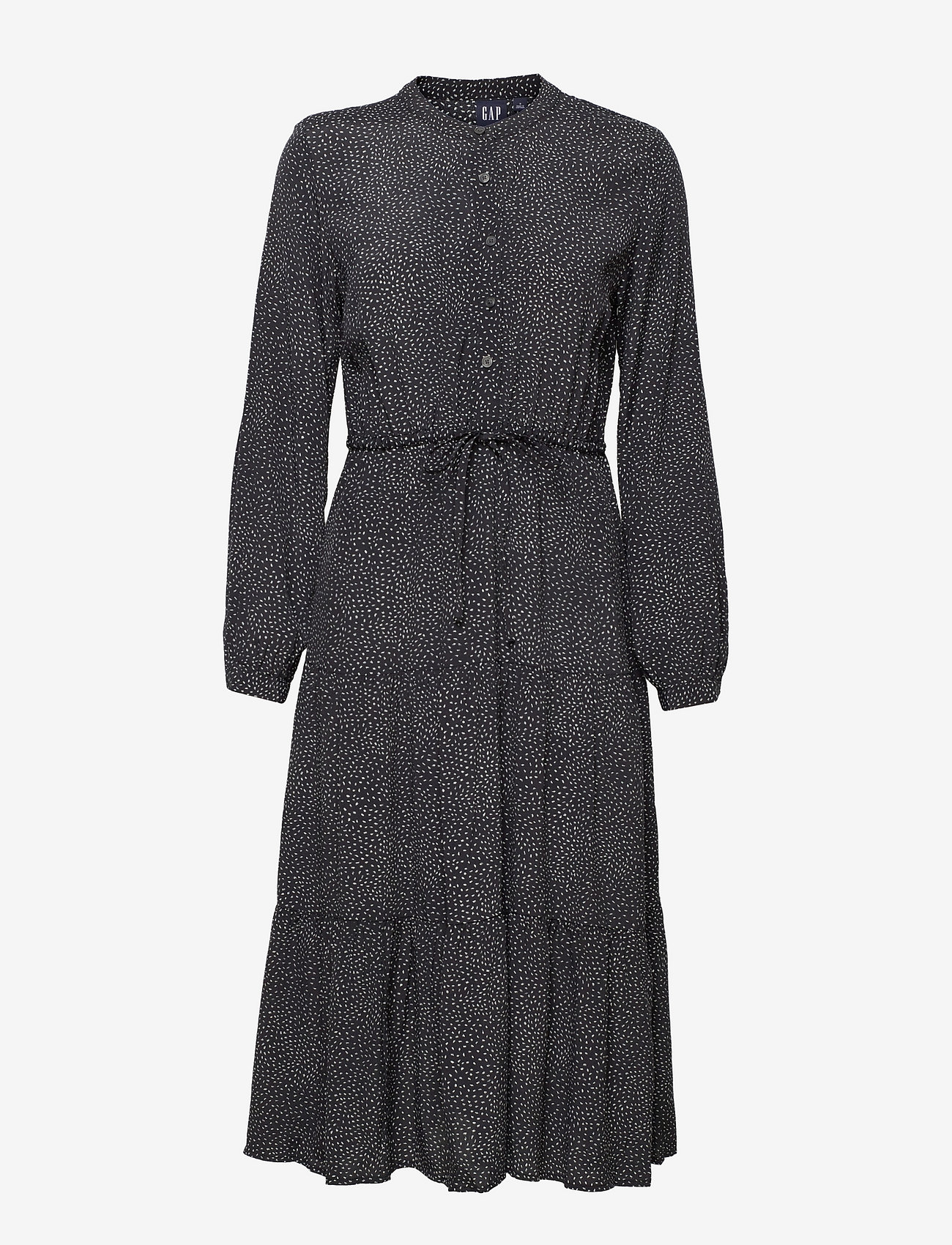 GAP - LENZING ECOVERO Tiered Midi Dress - dash geo true black - 0
