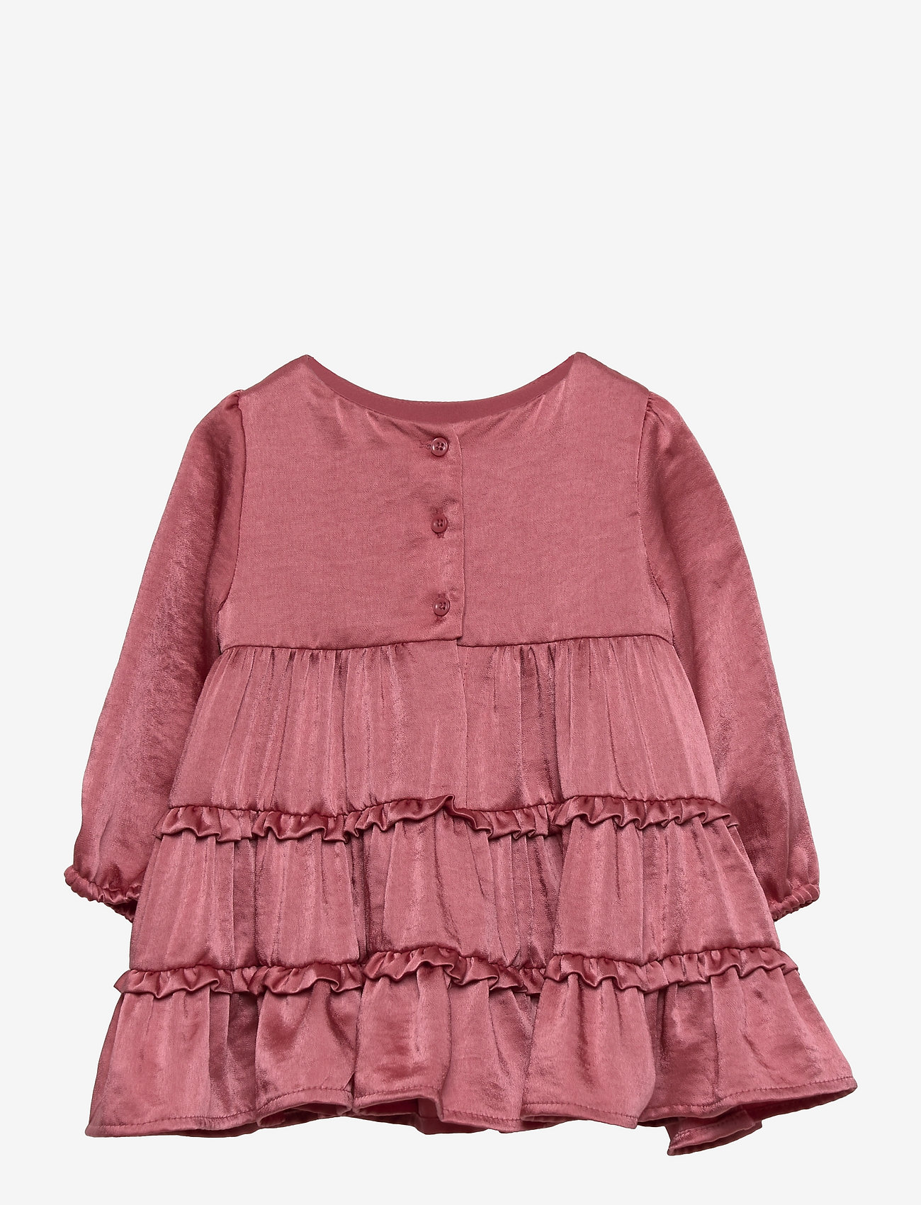 GAP - Baby Recycled Satin Tiered Dress - mauvewood 17-1522 tcx - 1