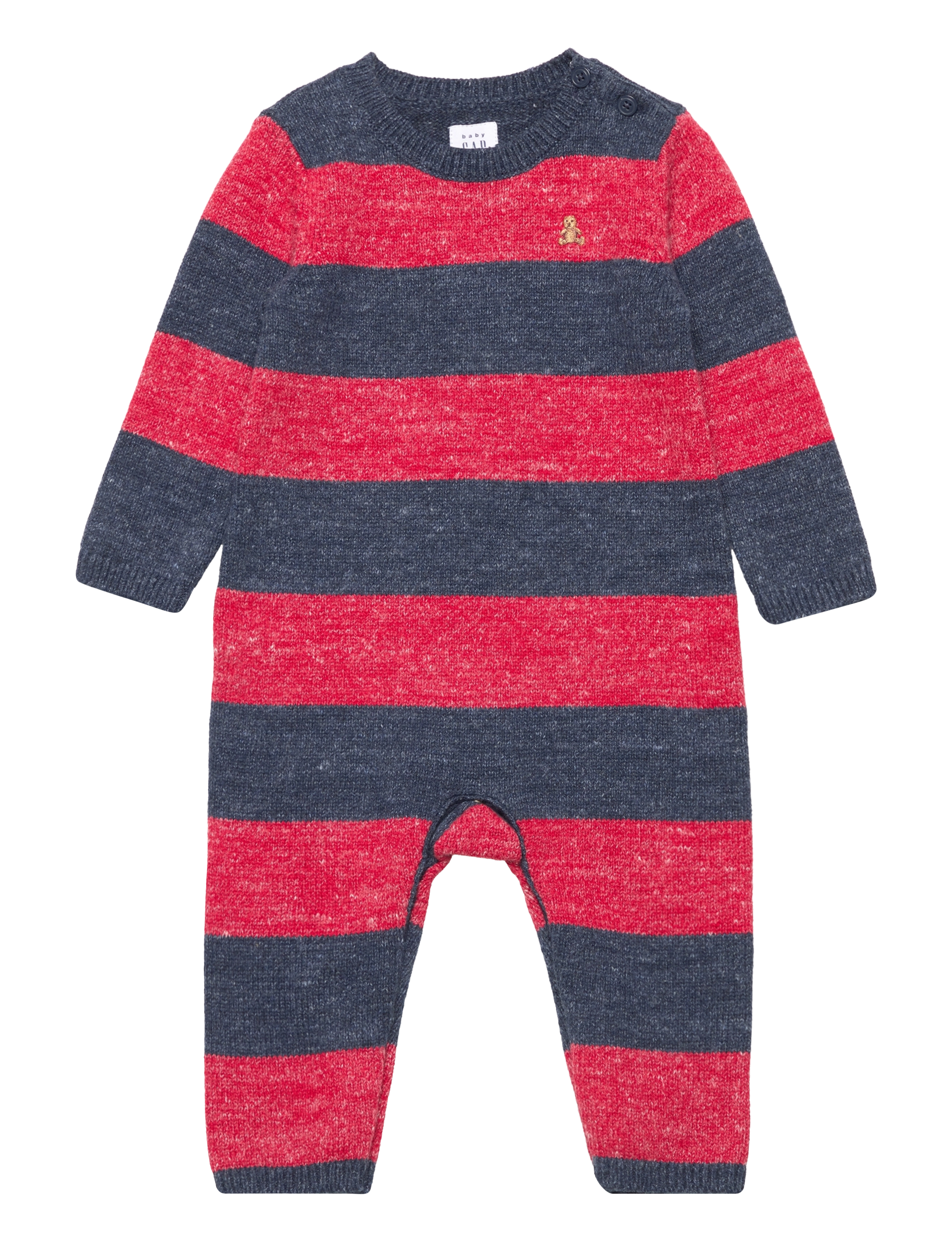 GAP - Baby Stripe Sweater One-Piece - navy uniform - 0