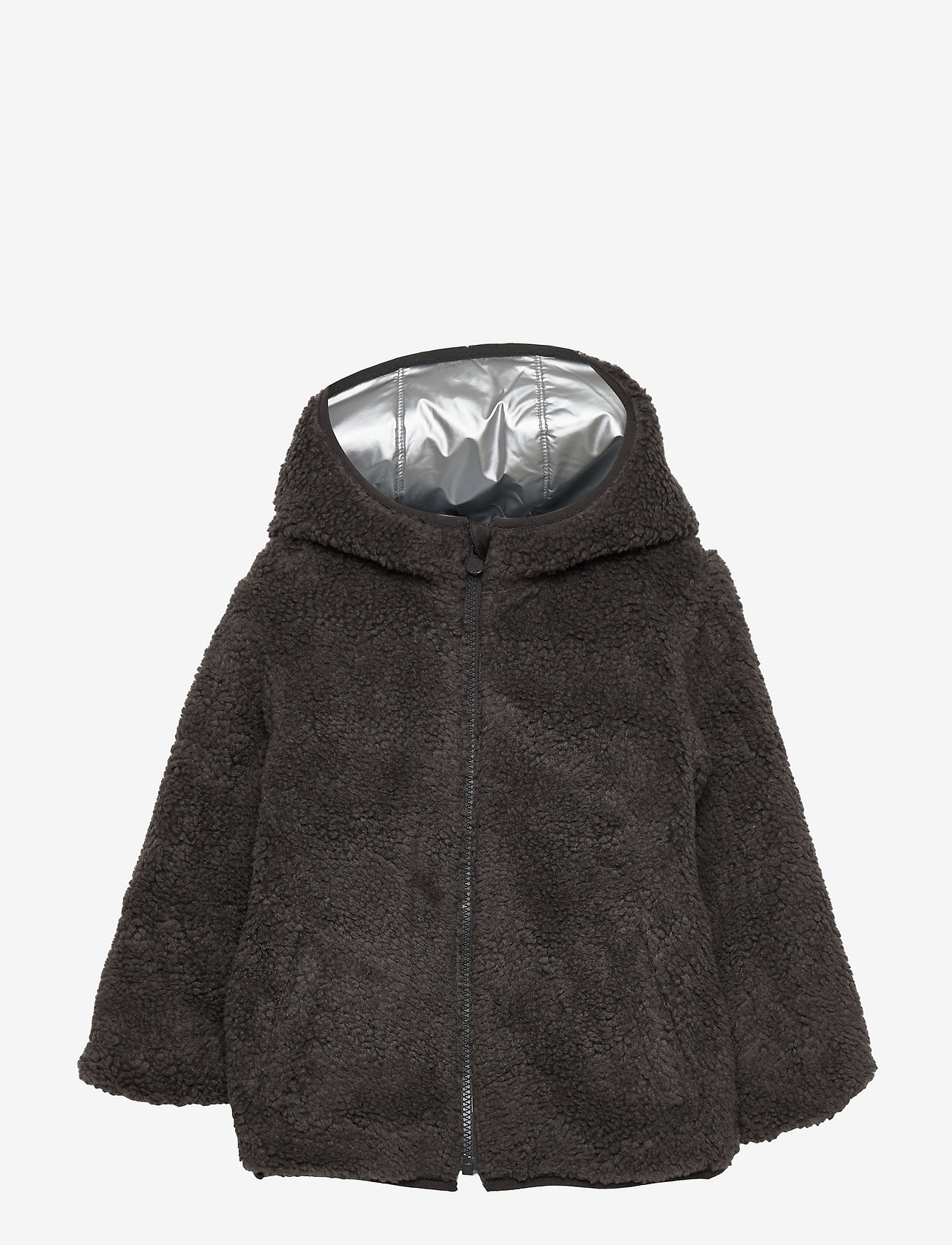 GAP - Toddler Metallic Reversible Puffer Jacket - silver - 2