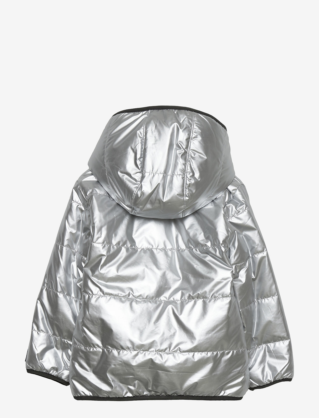 GAP - Toddler Metallic Reversible Puffer Jacket - silver - 1
