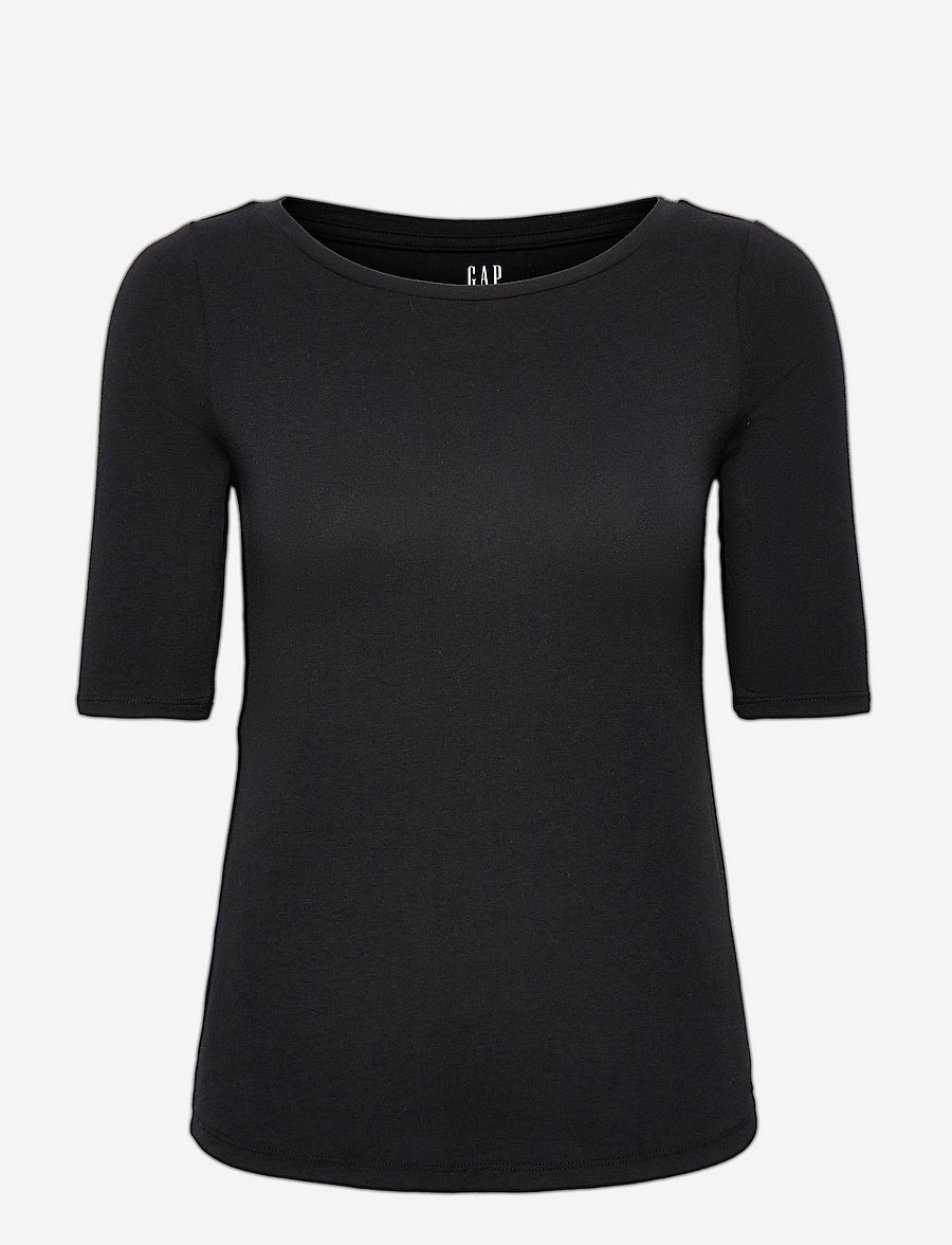 GAP - Featherweight Boatneck T-Shirt - true black - 0