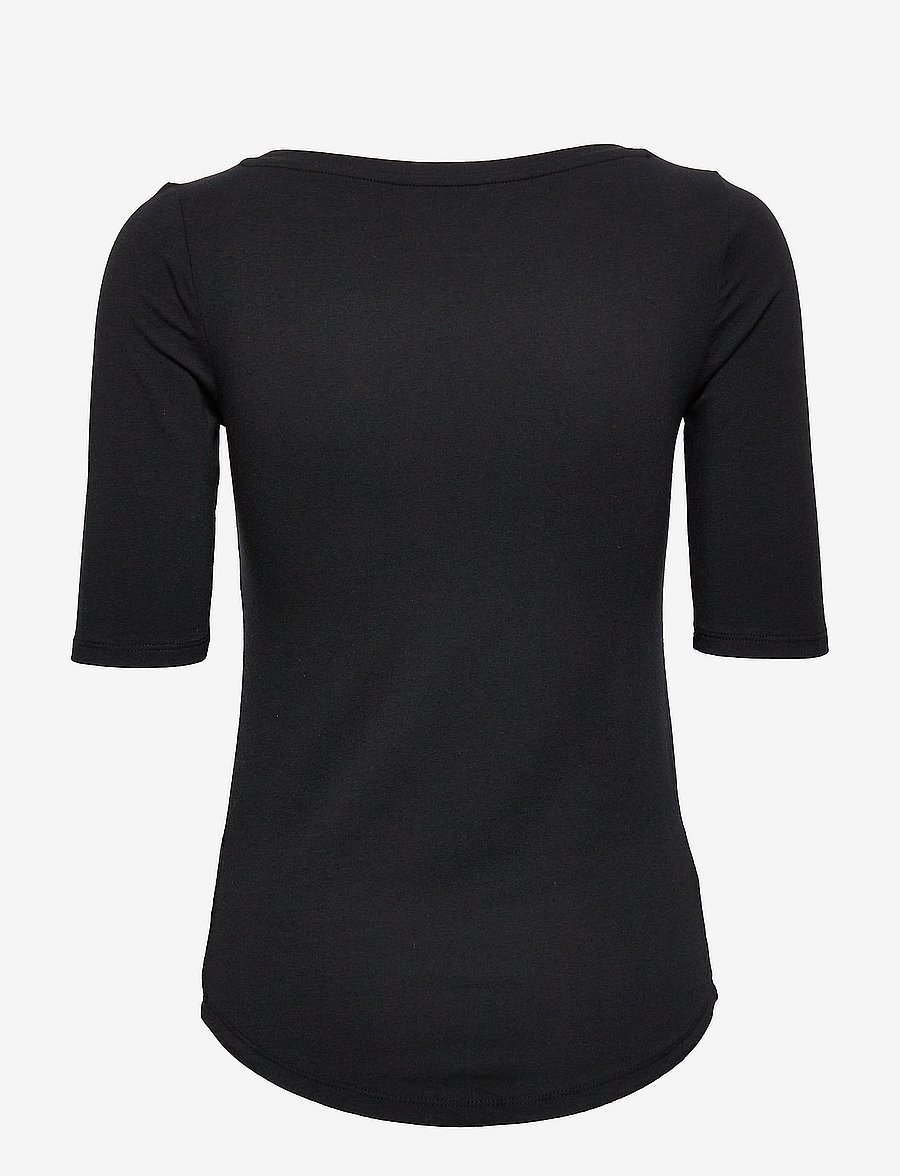GAP - Featherweight Boatneck T-Shirt - true black - 1