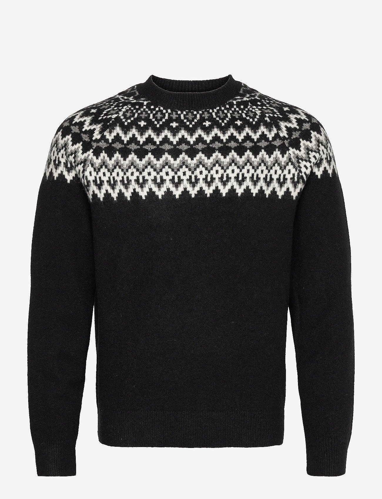 Recycled Fair Isle Crewneck Sweater - TRUE