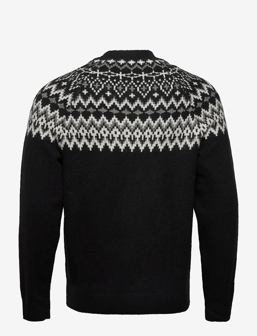 GAP - Recycled Fair Isle Crewneck Sweater - true black - 1