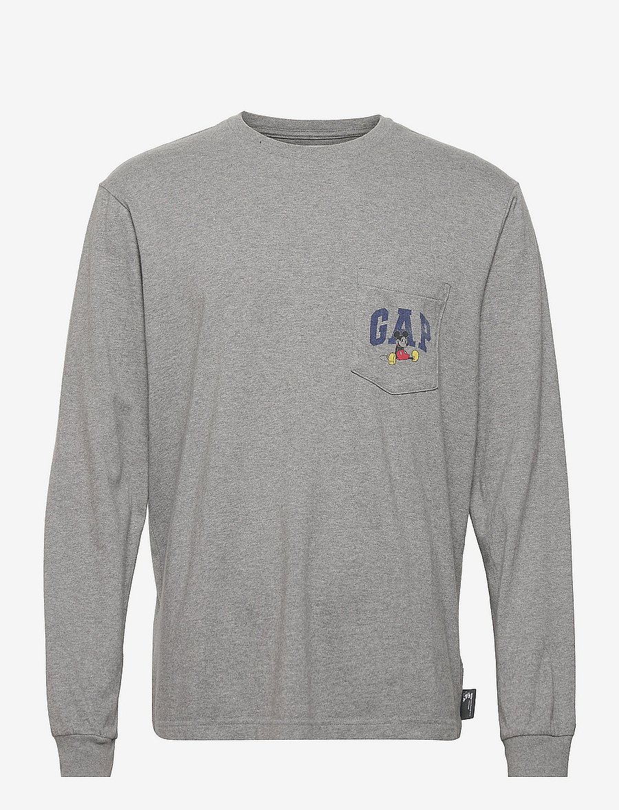 GAP - Adult Gap x Disney 100% Organic Cotton Graphic T-Shirt - b30 grey heather - 0