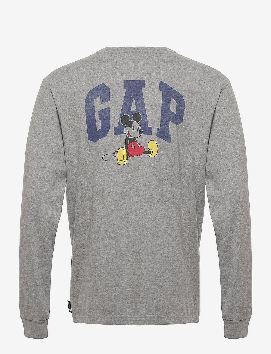 GAP - Adult Gap x Disney 100% Organic Cotton Graphic T-Shirt - b30 grey heather - 1