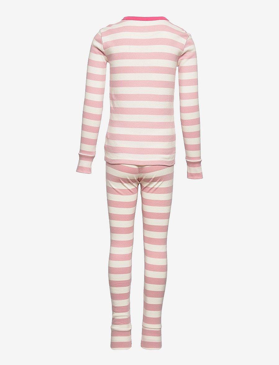 GAP - Kids 100% Organic Cotton Holiday Print PJ Set - ivory frost - 1