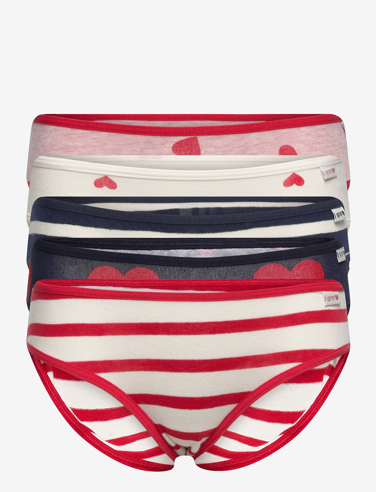 GAP - Kids Organic Cotton Print Bikini Briefs (5-Pack) - multi - 0