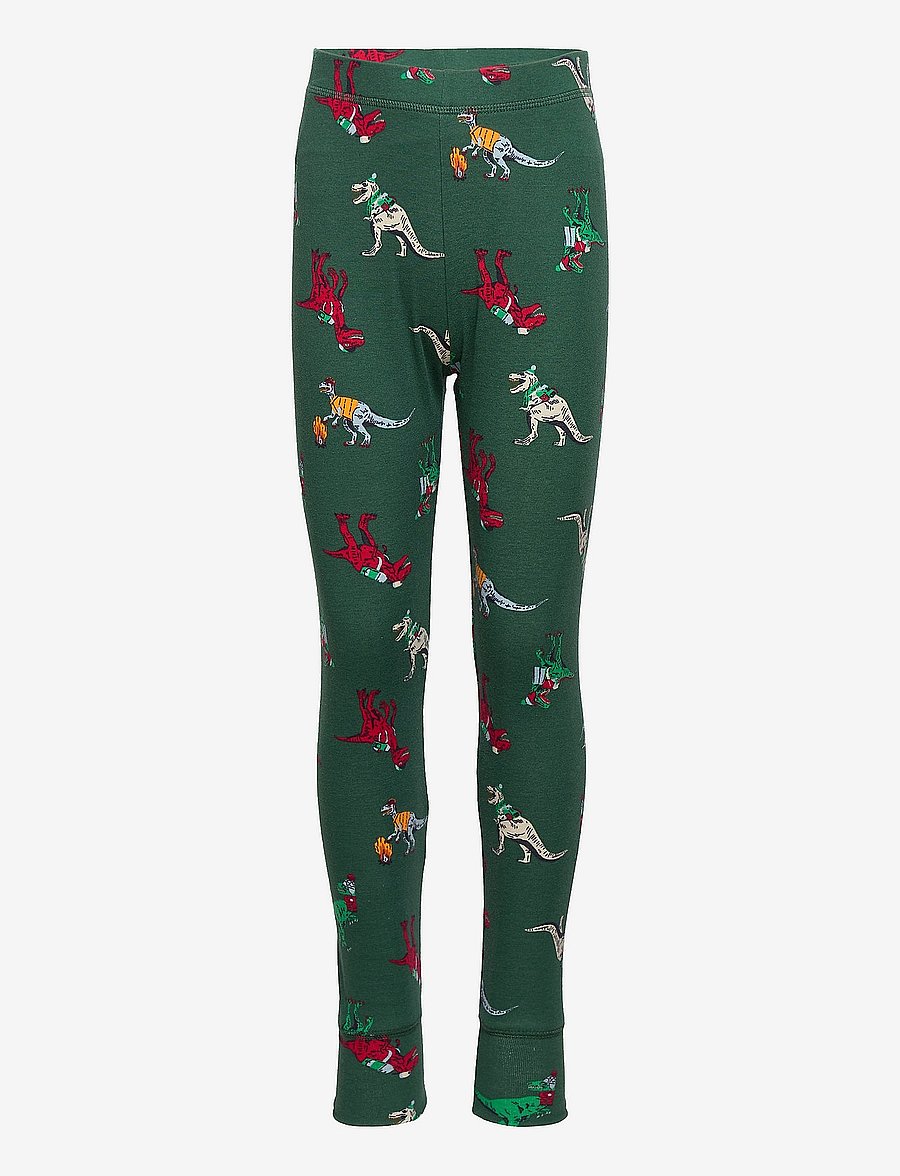 GAP - Kids 100% Organic Cotton Dinosaur Print PJ Set - bistro green 19-5408 - 2