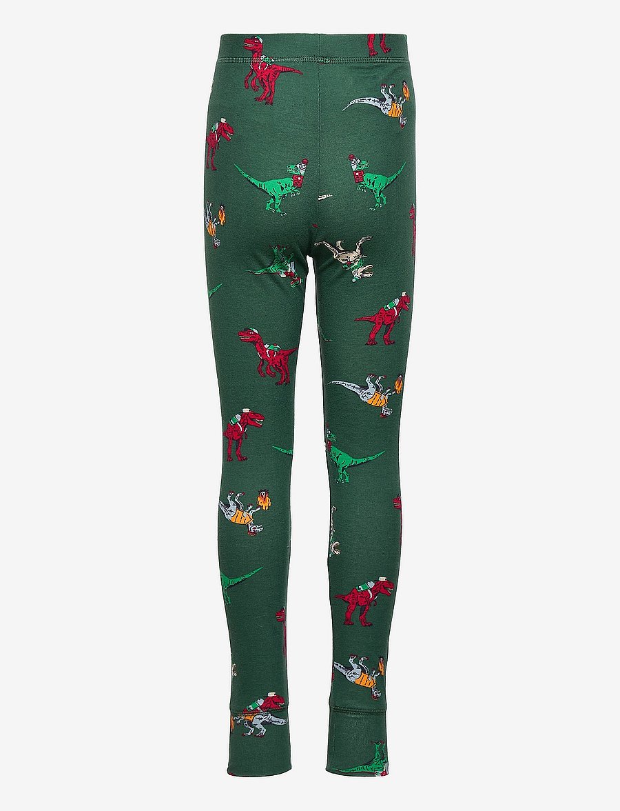 GAP - Kids 100% Organic Cotton Dinosaur Print PJ Set - bistro green 19-5408 - 3