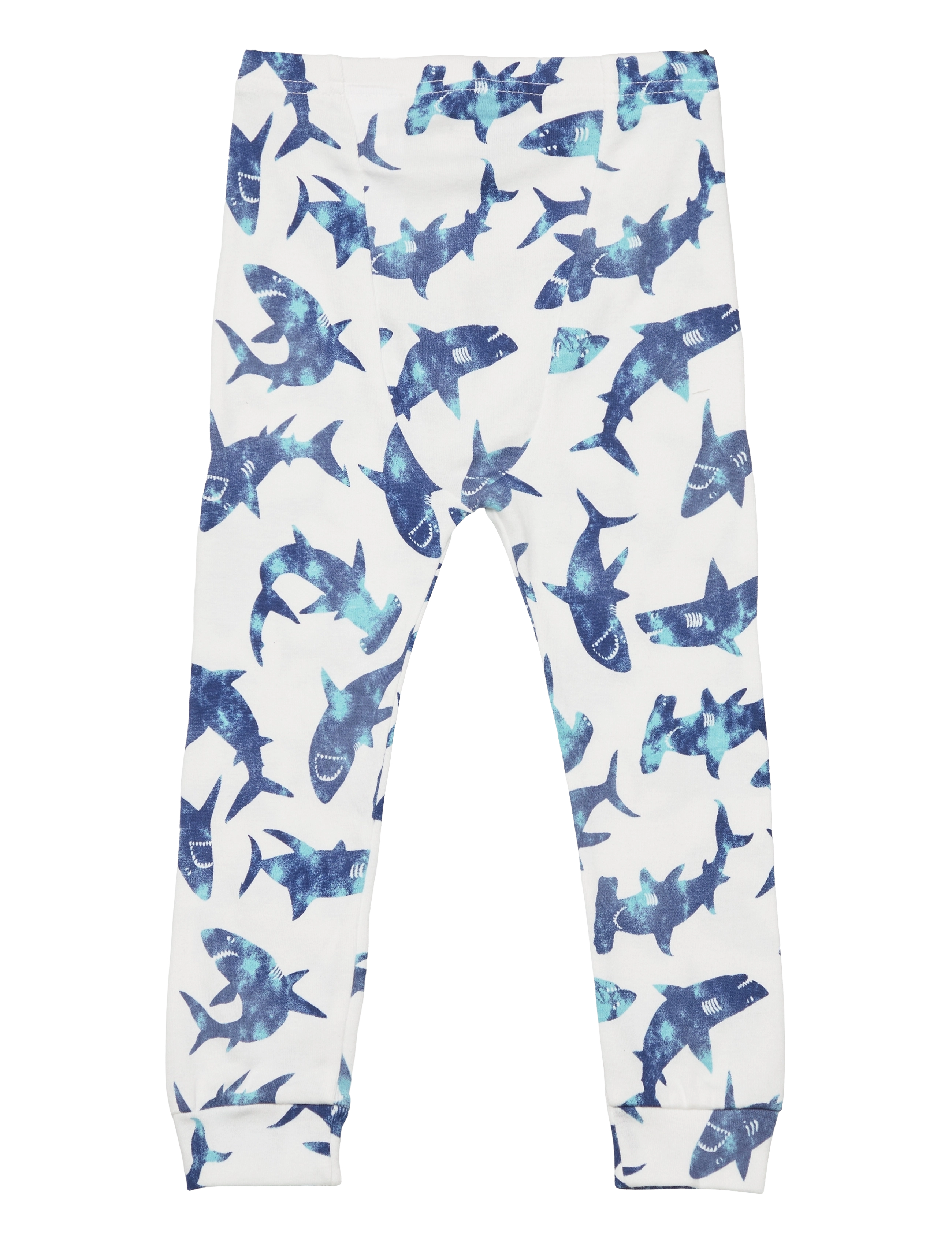 GAP - babyGap 100% Organic Cotton Shark Graphic PJ Set - new off white - 3