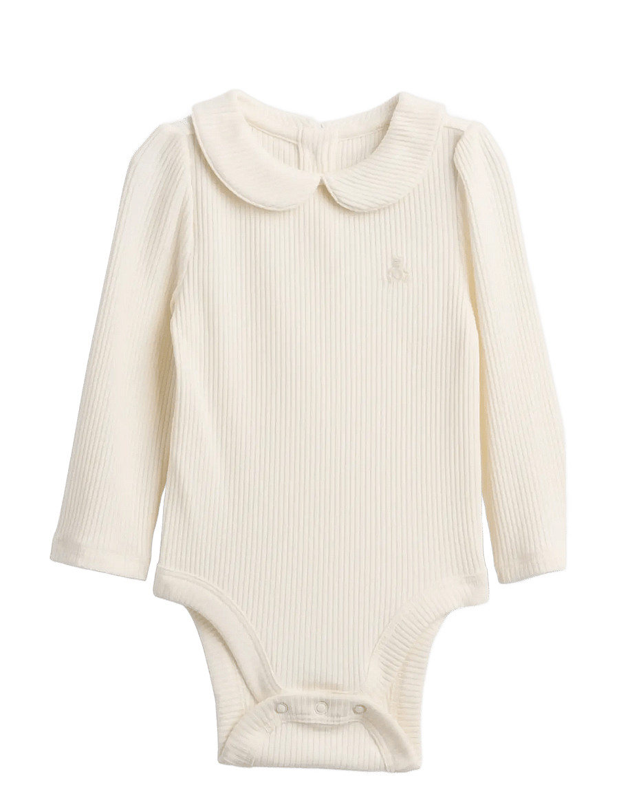 GAP - Baby First Favorites TinyRib Bodysuit - ivory frost - 0