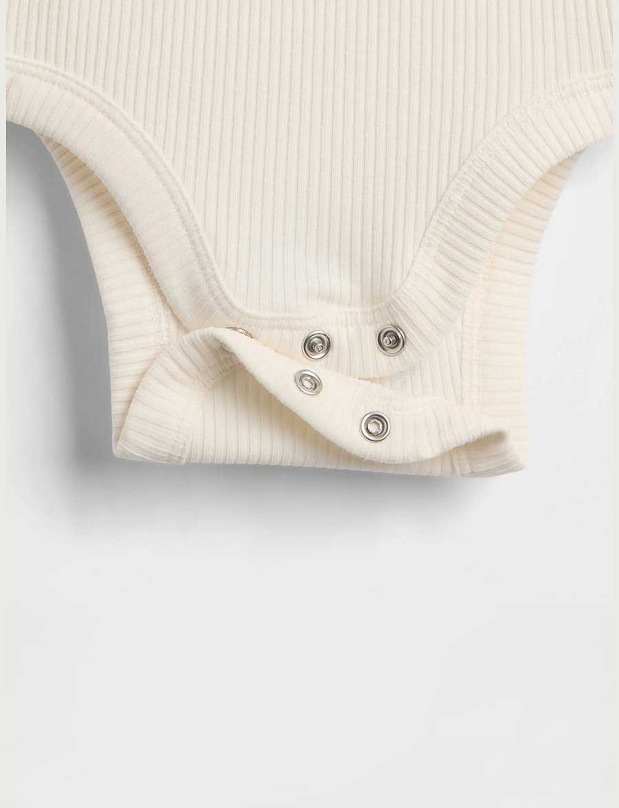 GAP - Baby First Favorites TinyRib Bodysuit - ivory frost - 3