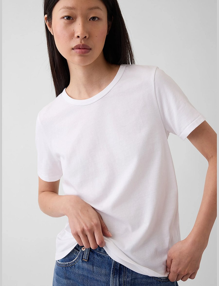 GAP - Organic Cotton VintageSoft T-Shirt from the GAP collection - t-shirts - fresh white - 4