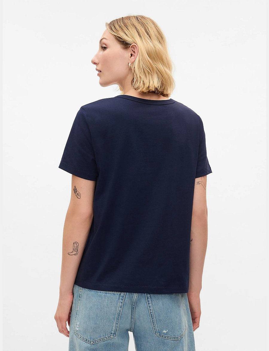 GAP - Organic Cotton VintageSoft T-Shirt from the GAP collection - t-shirts - navy uniform - 2
