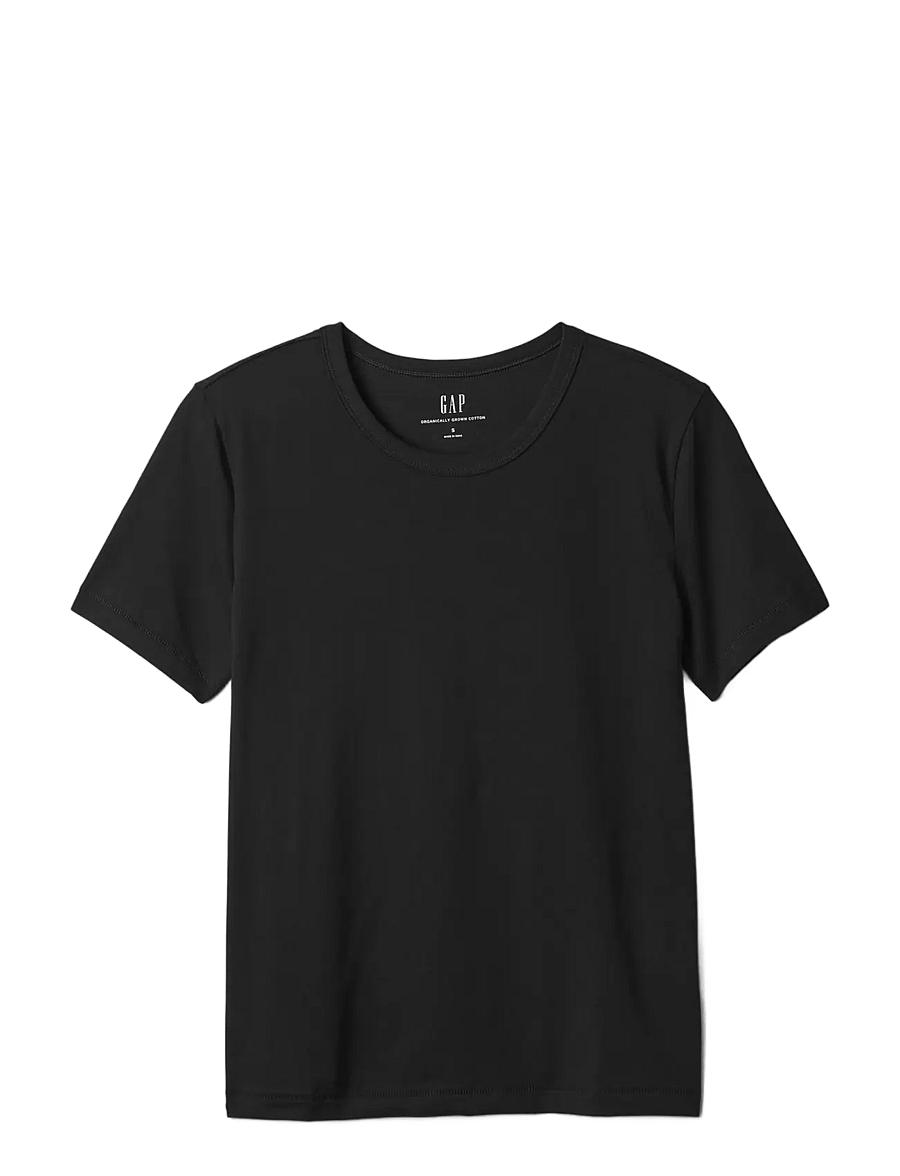 GAP - Organic Cotton VintageSoft T-Shirt from the GAP collection - t-shirts - true black v2 2 - 1