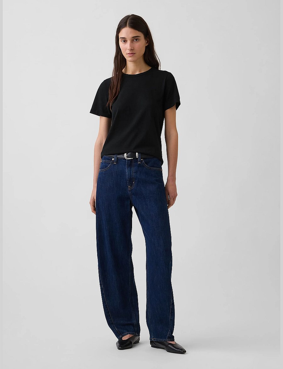 GAP - Organic Cotton VintageSoft T-Shirt from the GAP collection - t-shirts - true black v2 2 - 3