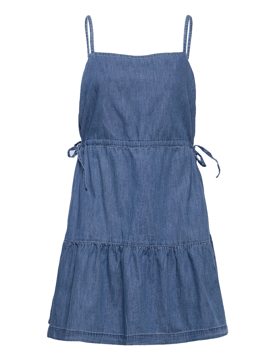 GAP - Denim Tiered Cami Dress with Washwell - medium indigo 27 - 0