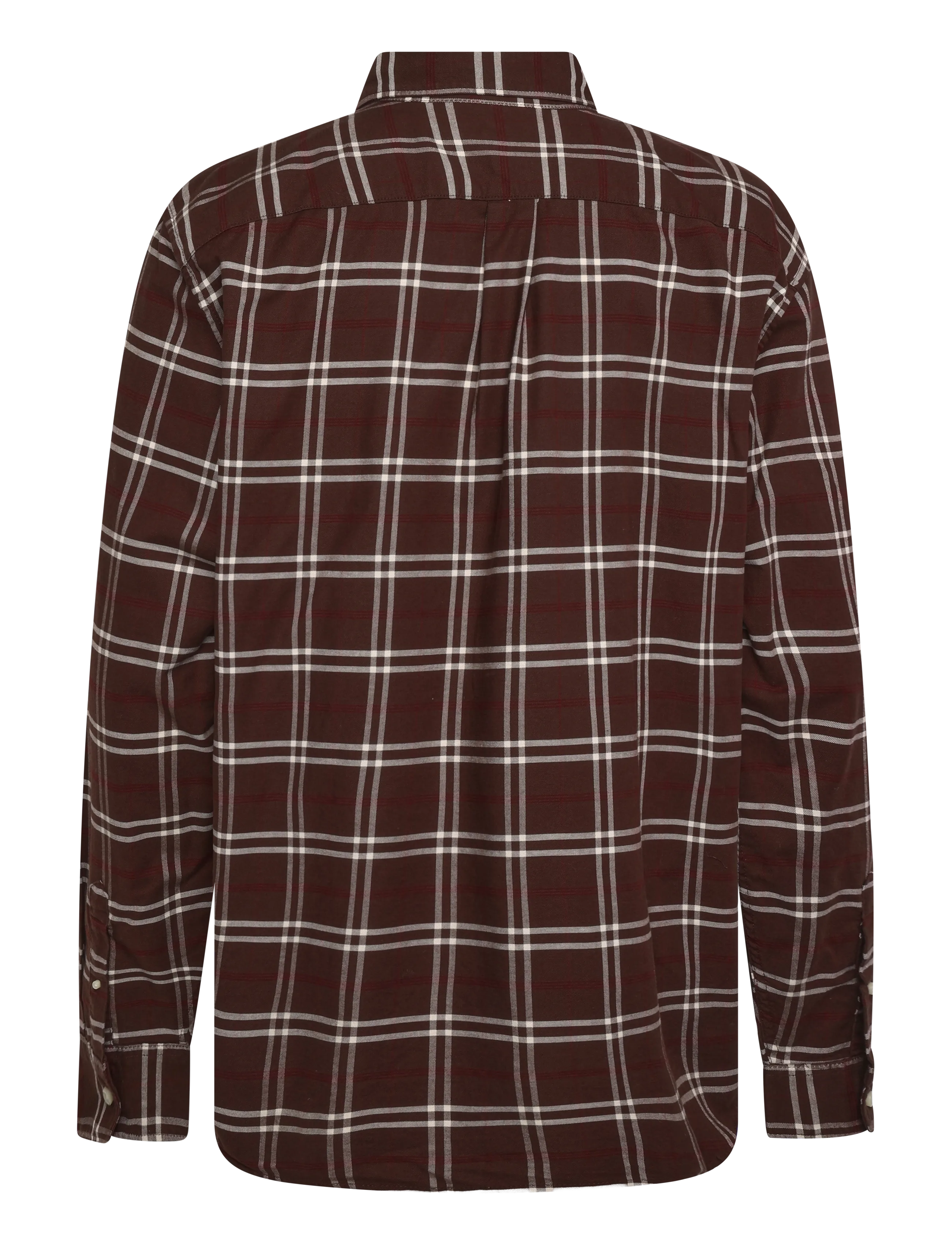 GAP - Oxford Shirt in Standard Fit - stribede skjorter - woodsy brown - 1